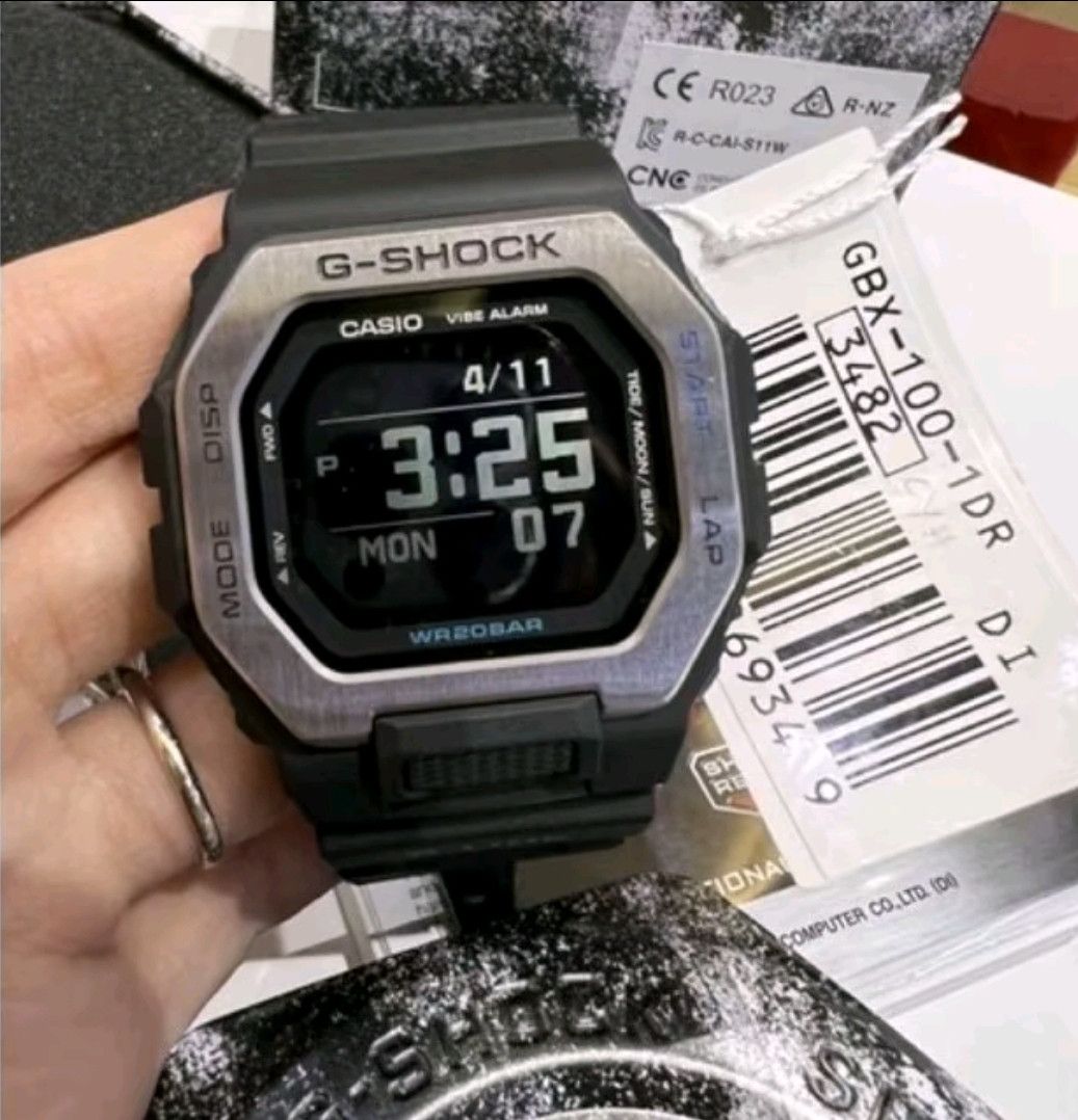 Casio × G Shock Casio G Shock GBX-100-1DR With MIP-LCD and Bluetooth Size ONE SIZE - 2 Thumbnail