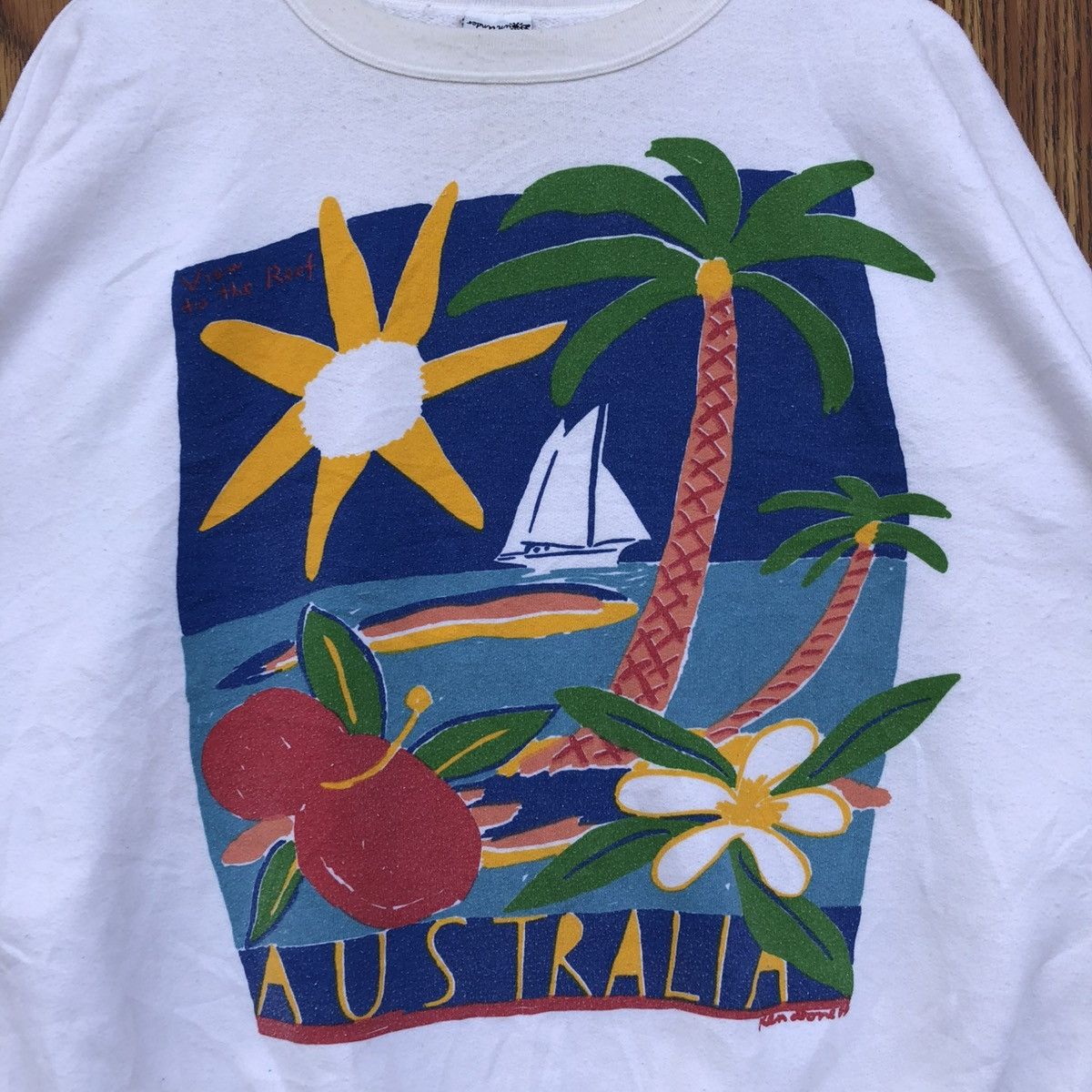 Vintage Vintage Ken Done Australia Pop Art Crewneck Sweatshirt Size US L / EU 52-54 / 3 - 3 Thumbnail