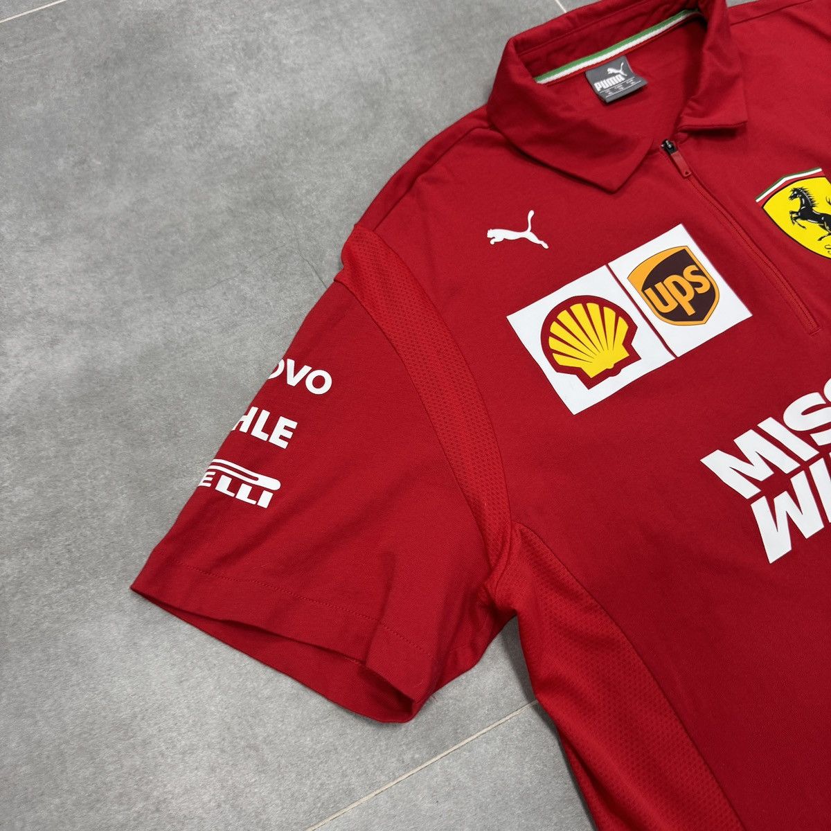 Puma Puma Scuderia Ferrari Mission Winnow Formula One Polo Shirt Size US XL / EU 56 / 4 - 2 Thumbnail