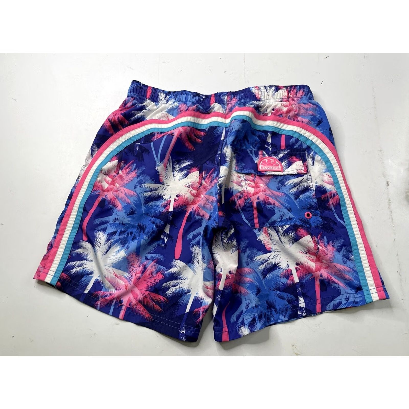 Sundek Sundek Board Shorts Men's Swim Trunks Medium Tropical Palm Multicolor Surfing Size US 31 - 6 Thumbnail