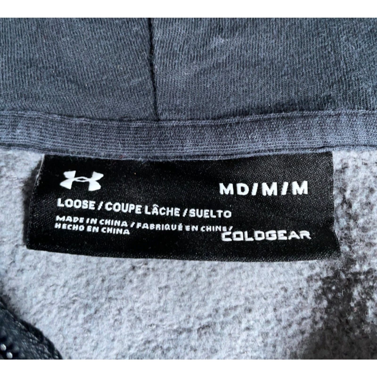Under Armour Under Armour Camouflage Full Zip Hoodie Mens Medium Gray Cotton-Polyester Fleece Regular Loose Fit Sweatshirt Size US M / EU 48-50 / 2 - 3 Thumbnail