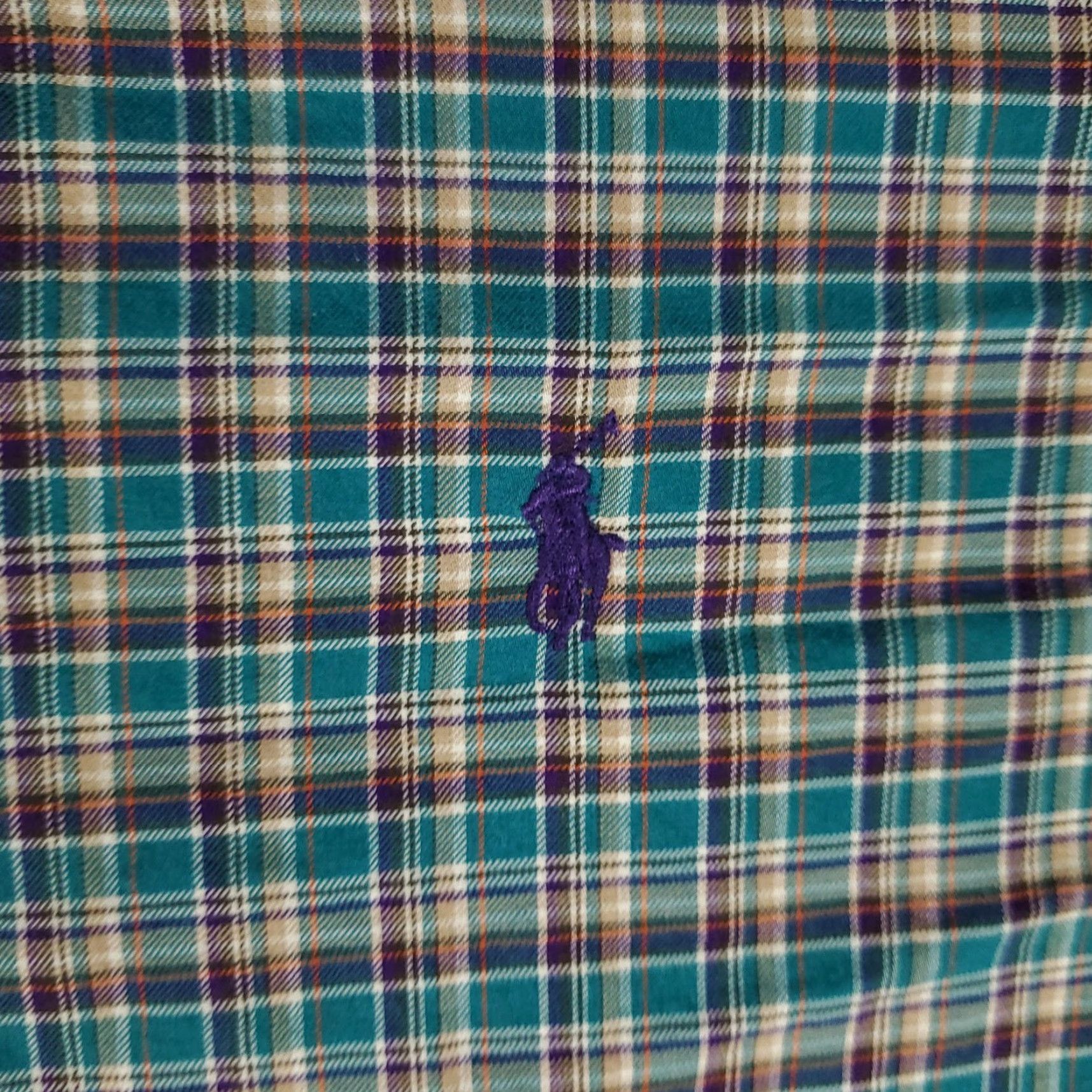 Ralph Lauren VINTAGE Ralph Lauren Shirt Mens Large Green Blue Plaid Long Sleeve Button Down Casual Mens Size US L / EU 52-54 / 3 - 2 Thumbnail
