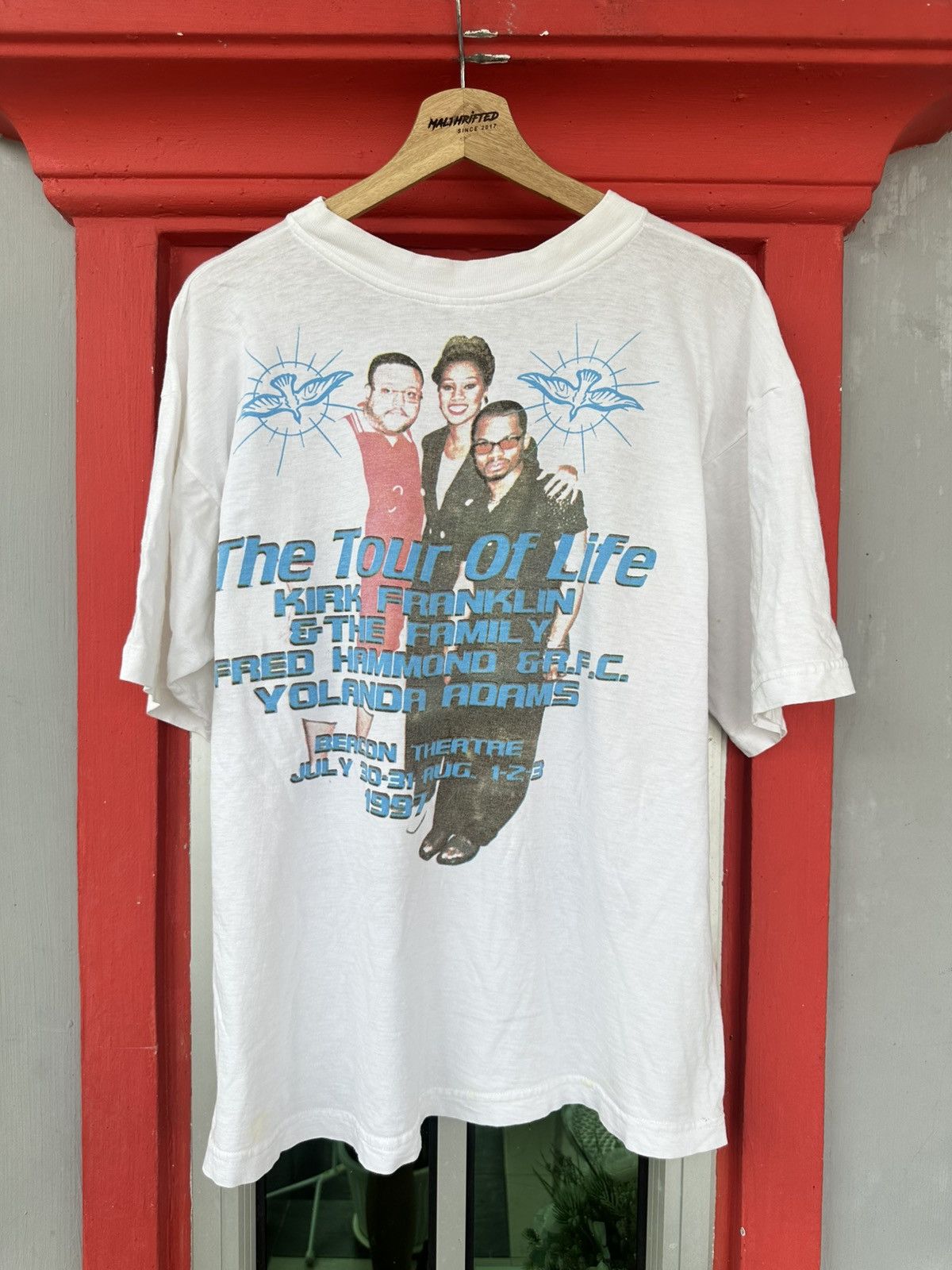 Rap Tees Vintage 90s Kirk Franklin And Family The Tour Of Life Raptee Size US L / EU 52-54 / 3 - 2 Thumbnail