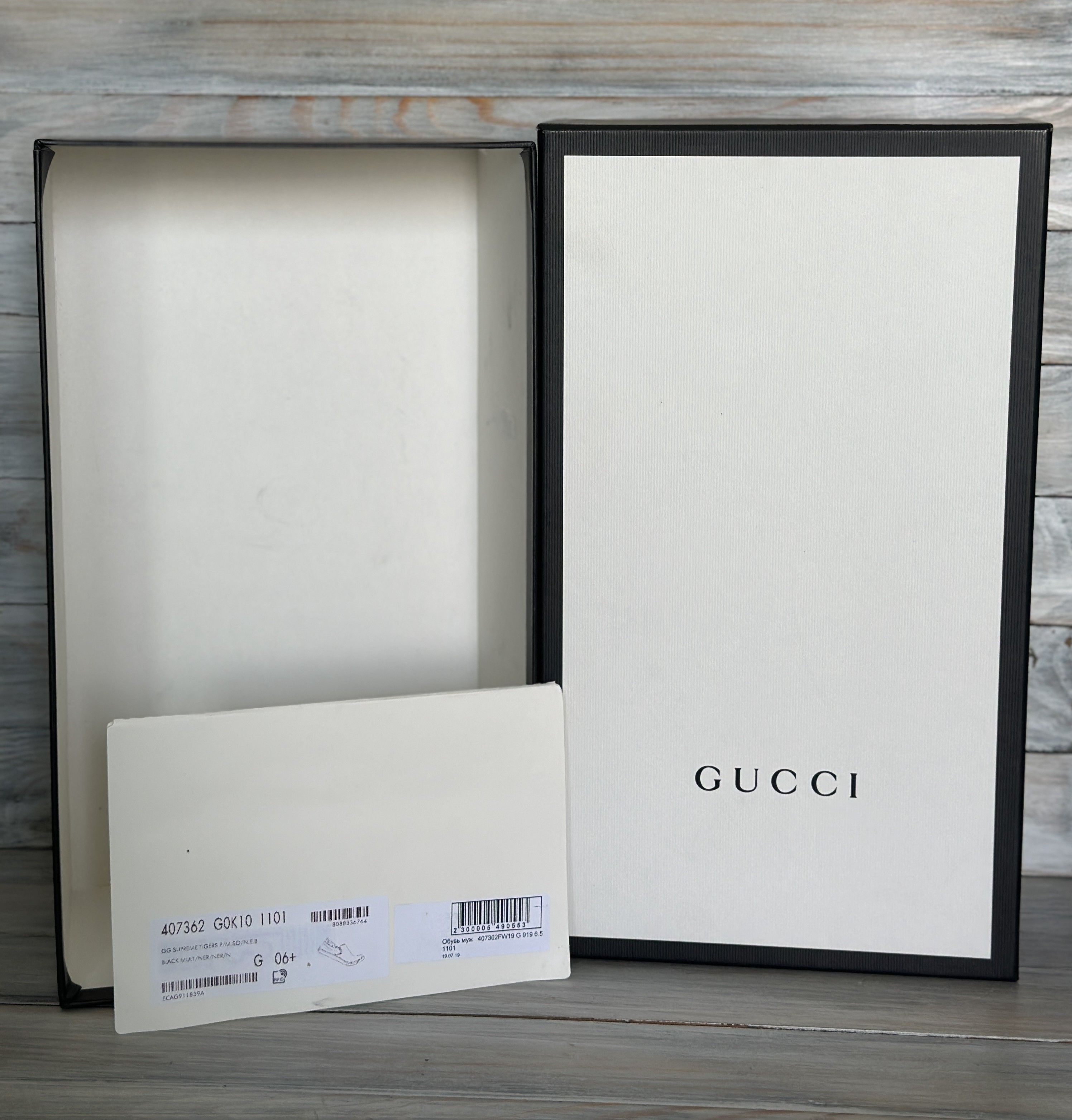 Gucci GUCCI GG Supreme Tiger Slip On Sneakers Made In Italy Luxury Size US 7 / EU 40 - 17 Thumbnail