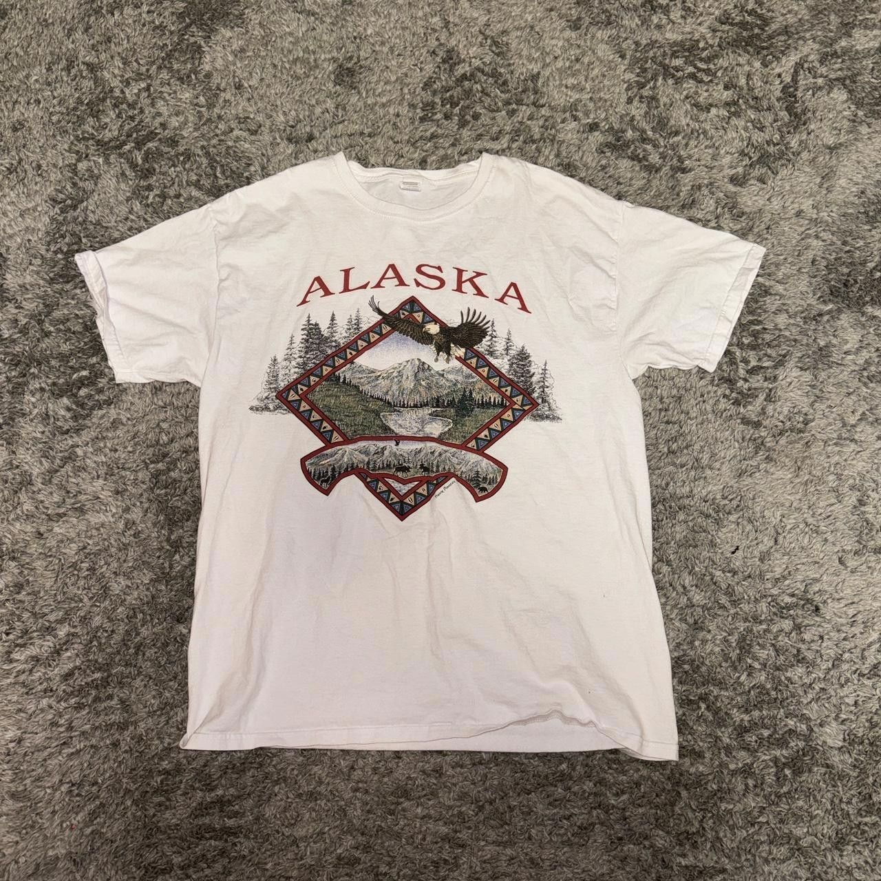 Fruit Of The Loom super sick 2000s Alaska front graphic tee Size US L / EU 52-54 / 3 - 1 Thumbnail