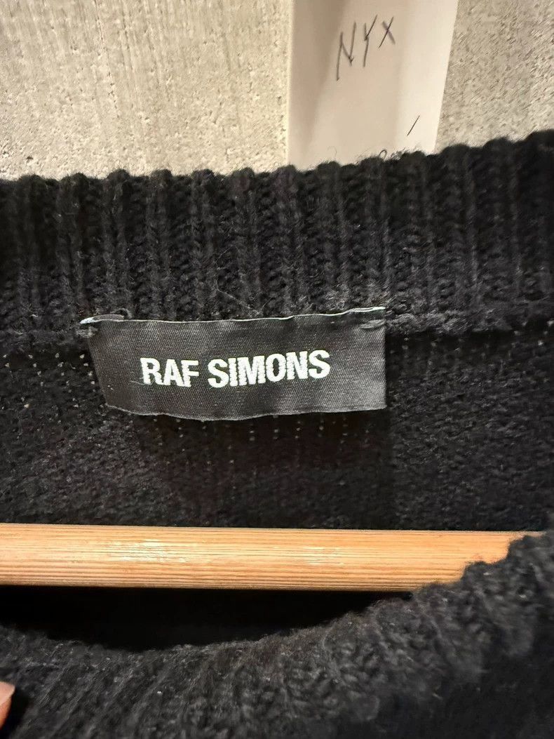 Raf Simons Raf simons Blue velvet patch silhouette sweater-2506 Size US S / EU 44-46 / 1 - 4 Thumbnail