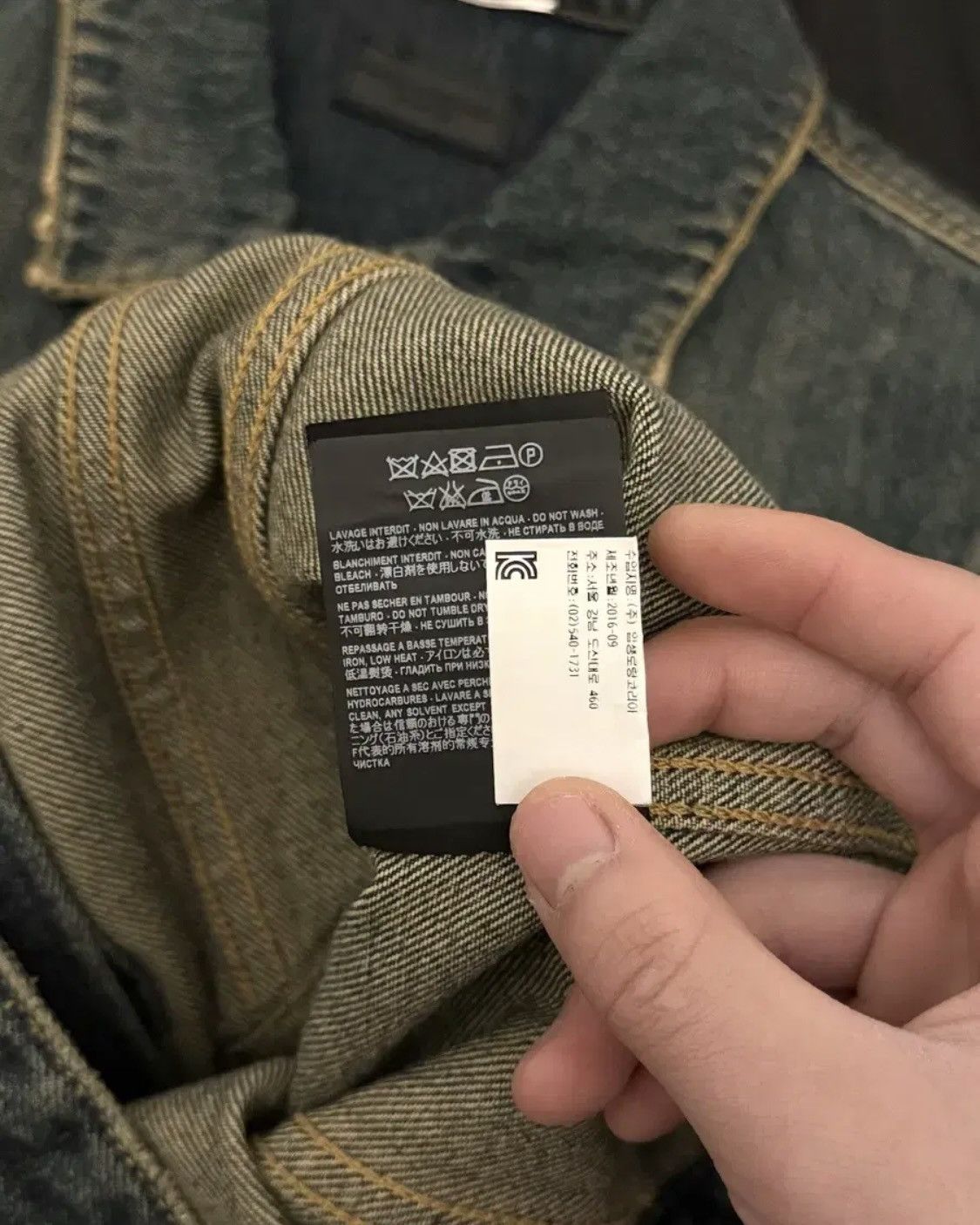 Saint Laurent Paris Saint Laurent Mud Washed Denim Jacket Size US S / EU 44-46 / 1 - 7 Thumbnail
