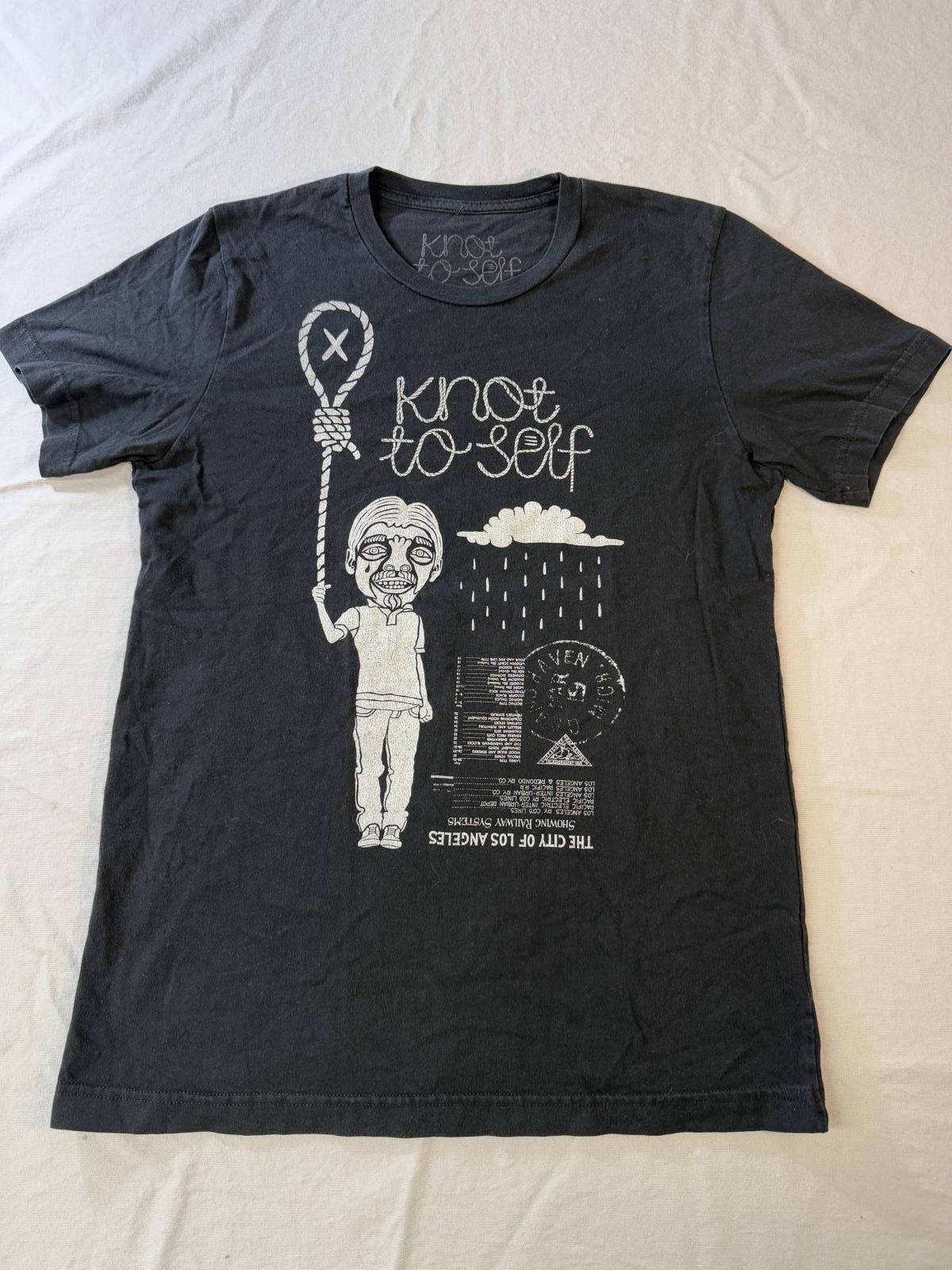 Designer Knot to Self LA Artist T-shirt - Hangman's Noose Balloon - M Size US M / EU 48-50 / 2 - 1 Thumbnail