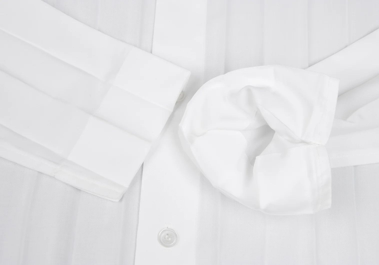 Issey Miyake Pleated Polyester Shirt in White Size US S / EU 44-46 / 1 - 7 Thumbnail