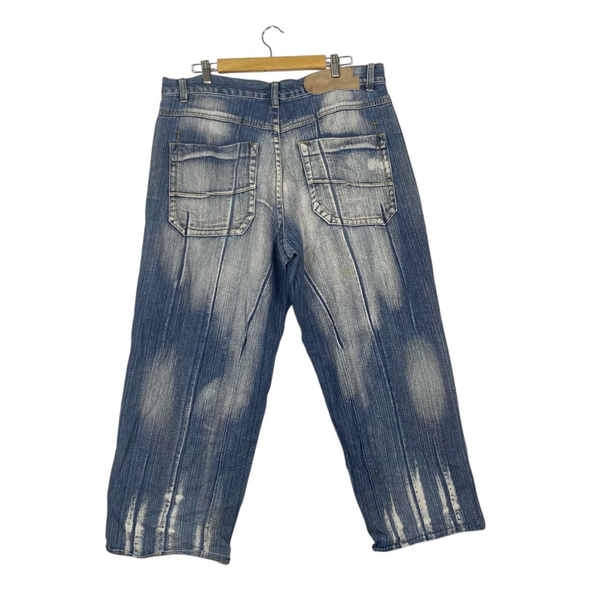 Designer × Vintage Vintage Raw Blue Denim Regular Size Shorts for Men Size US 32 / EU 48 - 7 Thumbnail