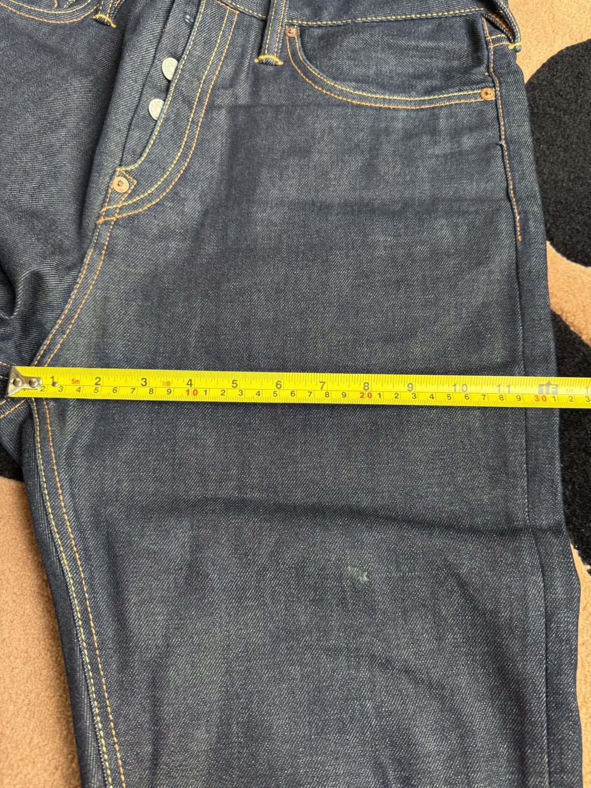 Evisu evisu white daicock style denim cropped pants size：32 Size US 32 / EU 48 - 12 Thumbnail
