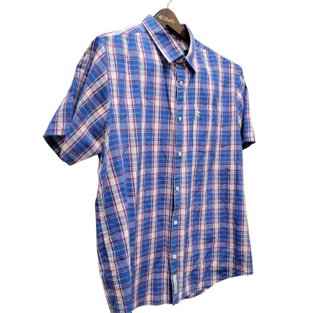 Original Penguin Penguin Men's Short Sleeves Button-Up Classic Plaid Size US XXL / EU 58 / 5 - 3 Thumbnail