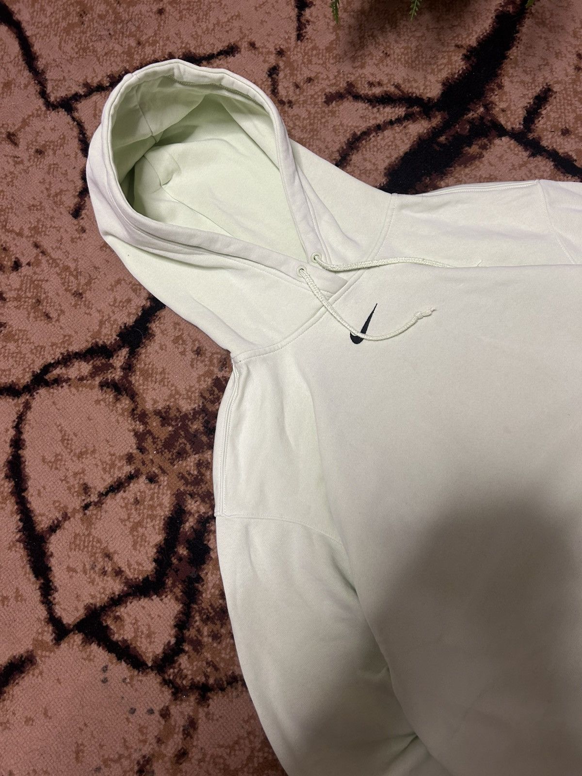 Nike × Vintage 00s Vintage Center Nike Swoosh Logo Oversized Hoodie Rare Size US XS / EU 42 / 0 - 4 Thumbnail