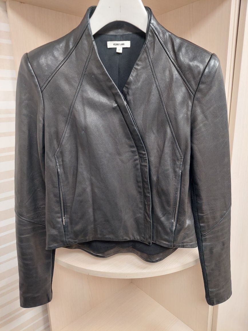 Helmut Lang Helmut Lang Leather Jacket Size S / US 4 / IT 40 - 1 Thumbnail