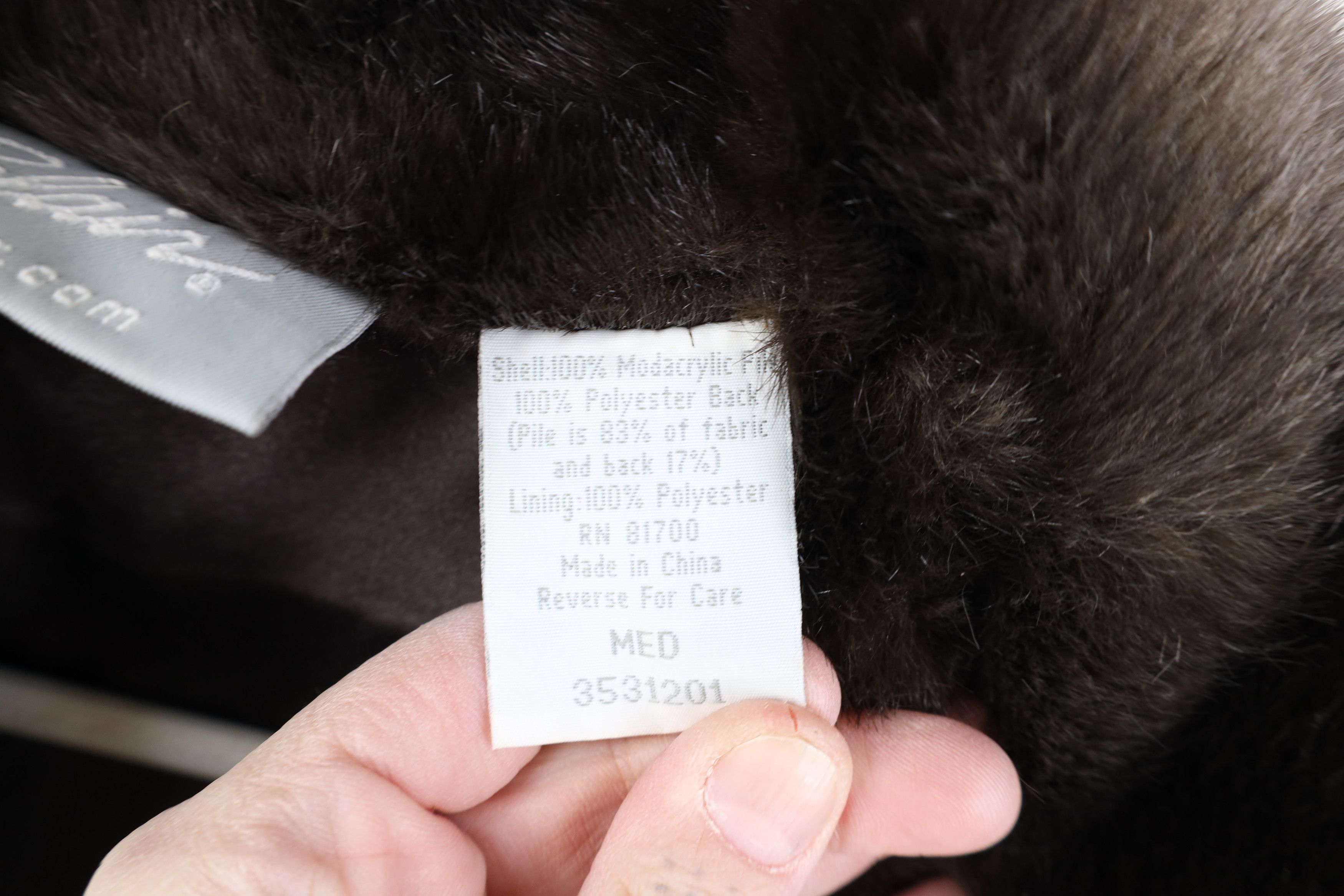 Vintage 90s Streetwear Faux Fur Babydoll Jacket Coat Brown