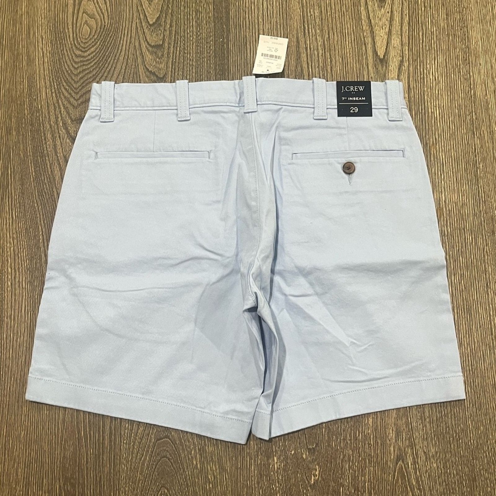 Vintage NWT J Crew Shorts 7" Flex Chino Flat Front Mid Rise Size 29 Size 29" - 5 Thumbnail