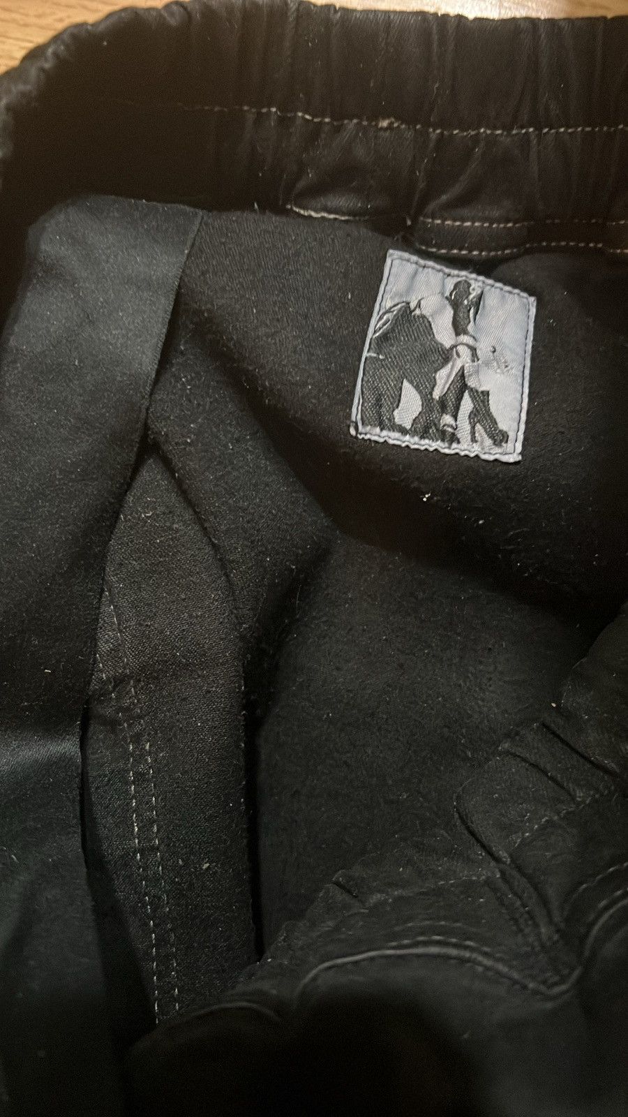 Rick Owens × Rick Owens Drkshdw BNWT SS24 Rick Owens Black Wax Creatch Cargo Denim Pants SBB Size US 32 / EU 48 - 5 Thumbnail
