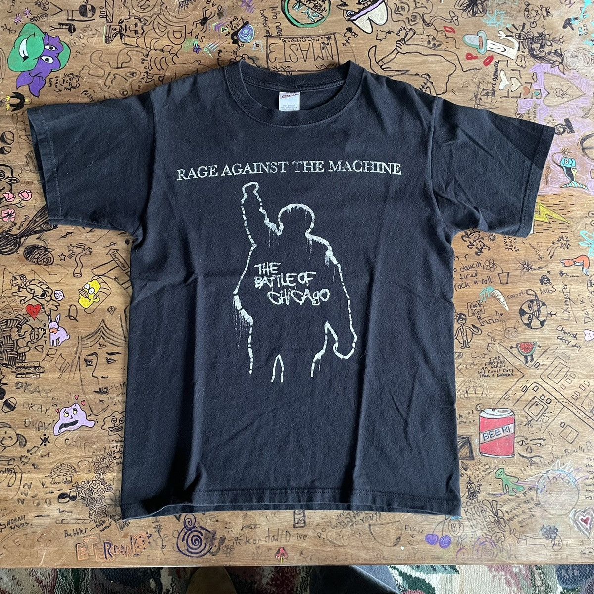 Anvil × Band Tees × Vintage Y2K Rage Against The Machine Band T Size US M / EU 48-50 / 2 - 1 Thumbnail