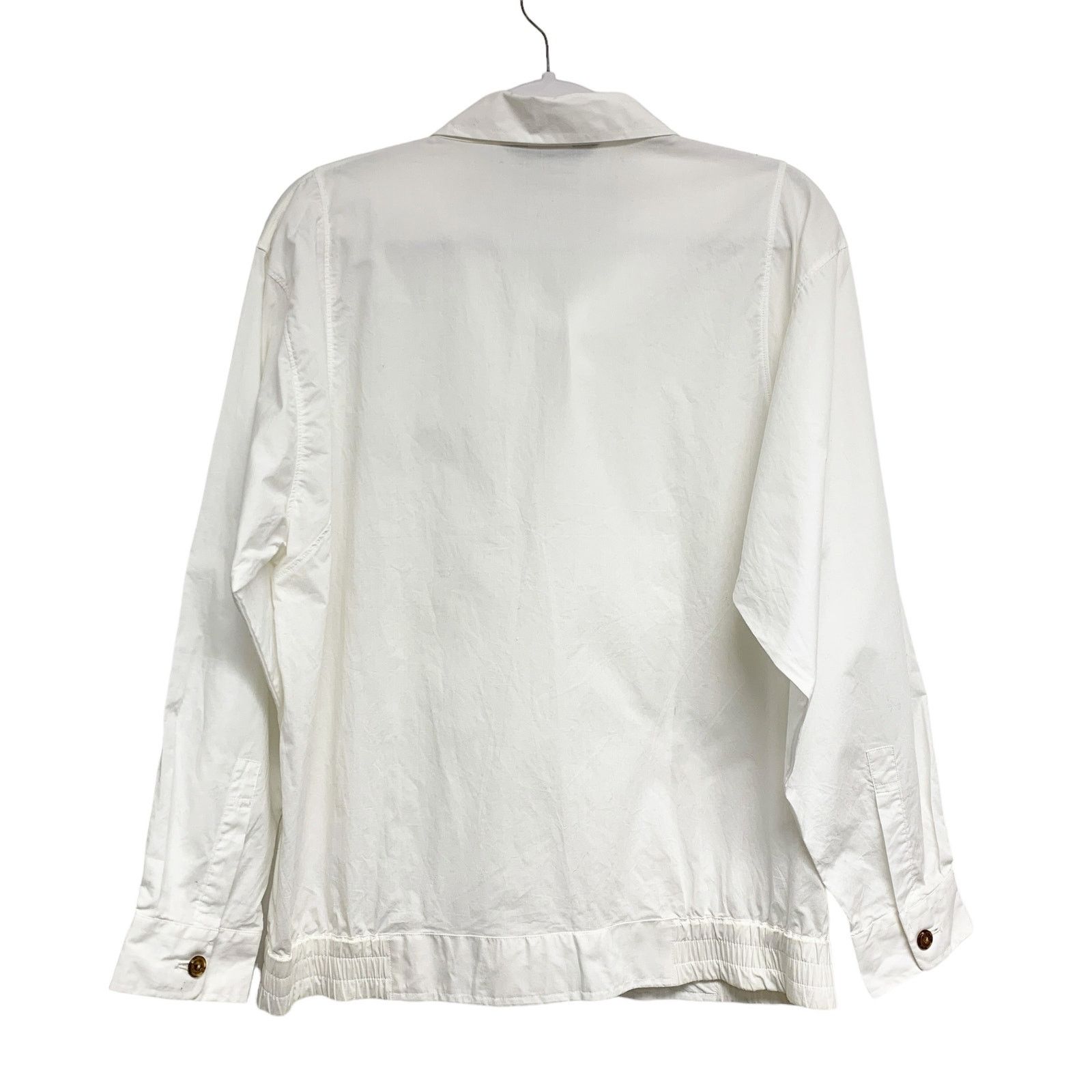 Pierre Cardin Vintage Pierre Cardin White Zip Up Snap Button Light Jacket Size US L / EU 52-54 / 3 - 7 Thumbnail