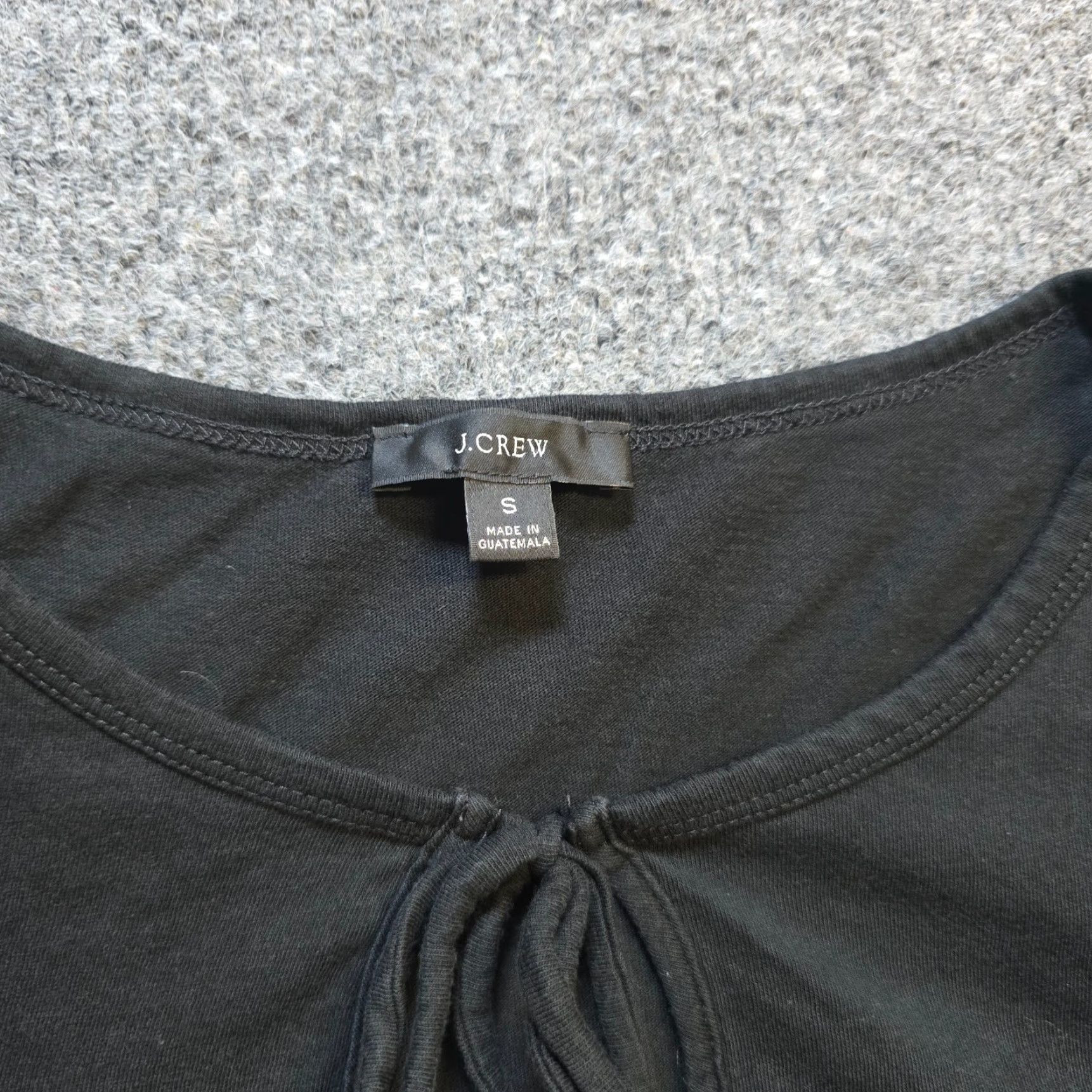 J.Crew J.CREW Dress Womens Small Black Short Tiered Slub Knit Casual Capsule Minimalist Size 28" / US 6 / IT 42 - 4 Thumbnail