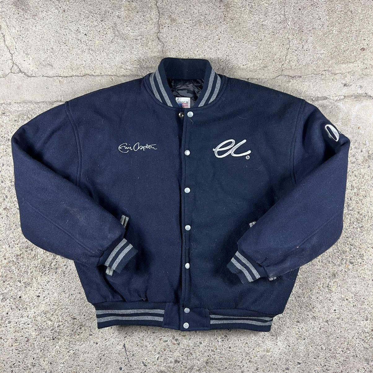 Japanese Brand Vintage 90s Wool Bomber Jacket Varsity Jary Size US L / EU 52-54 / 3 - 1 Thumbnail