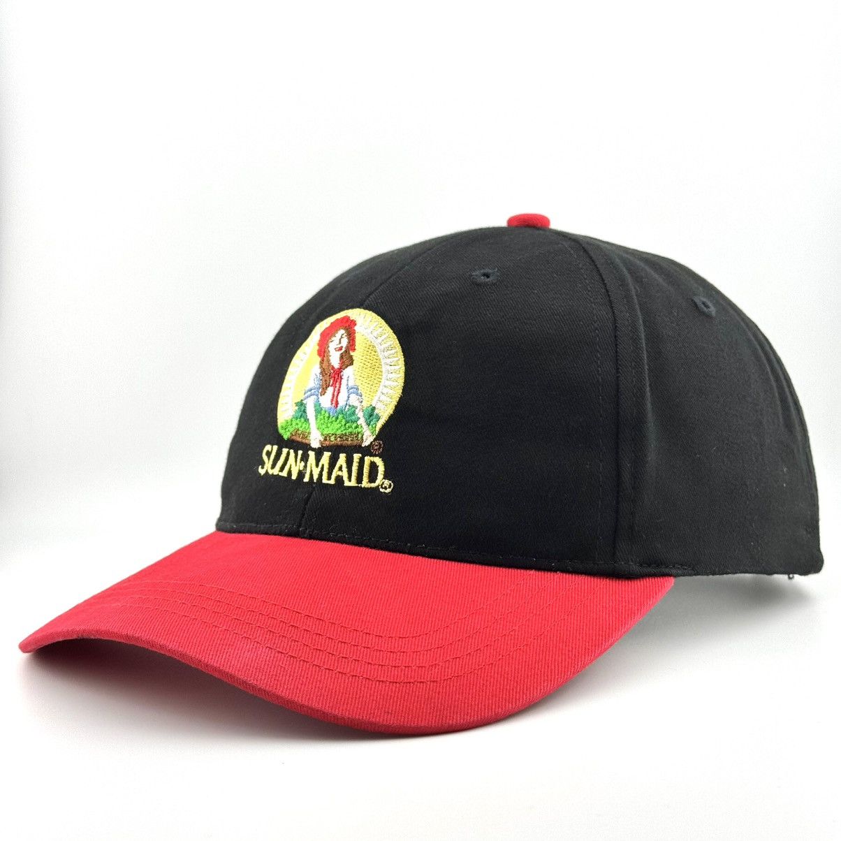 Vintage Vintage Sun Maid Raisins Cap Black & Red Embroidered Logo Size ONE SIZE - 2 Thumbnail