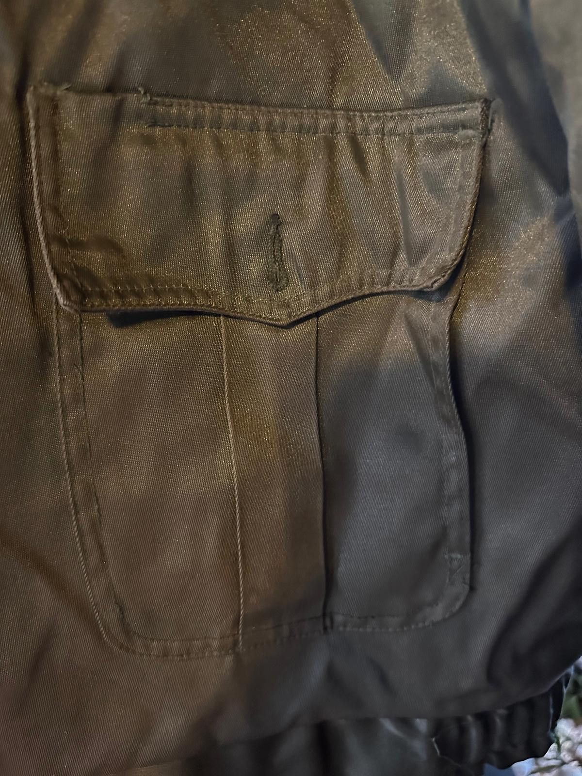 Designer Vintage Capitol Uniform Olive Bomber Jacket Faux Fur Collar Size US M / EU 48-50 / 2 - 5 Thumbnail