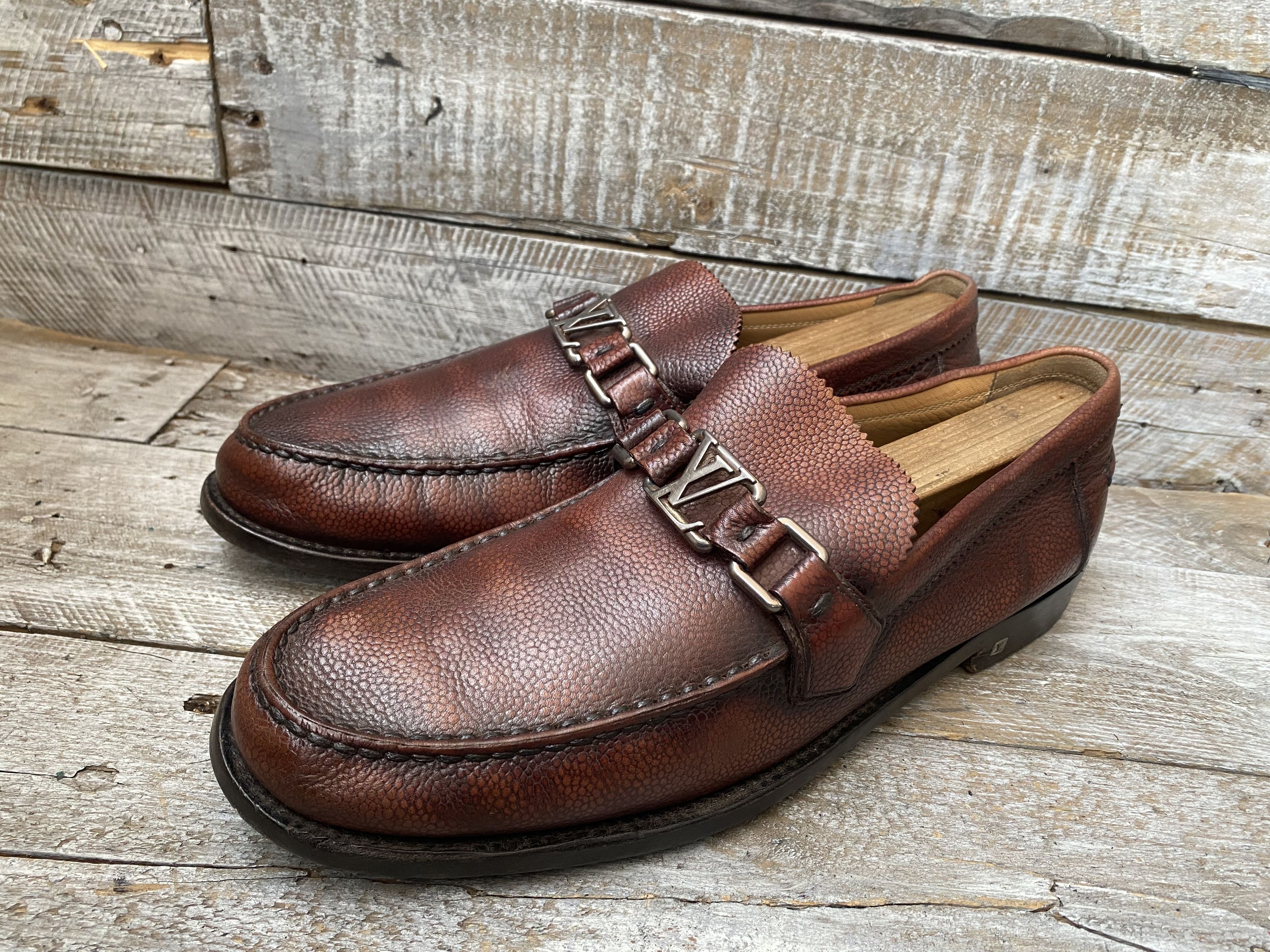 Louis Vuitton Louis vuitton major pebble grain loafer uk 8.5 Size US 9.5 / EU 42-43 - 4 Thumbnail