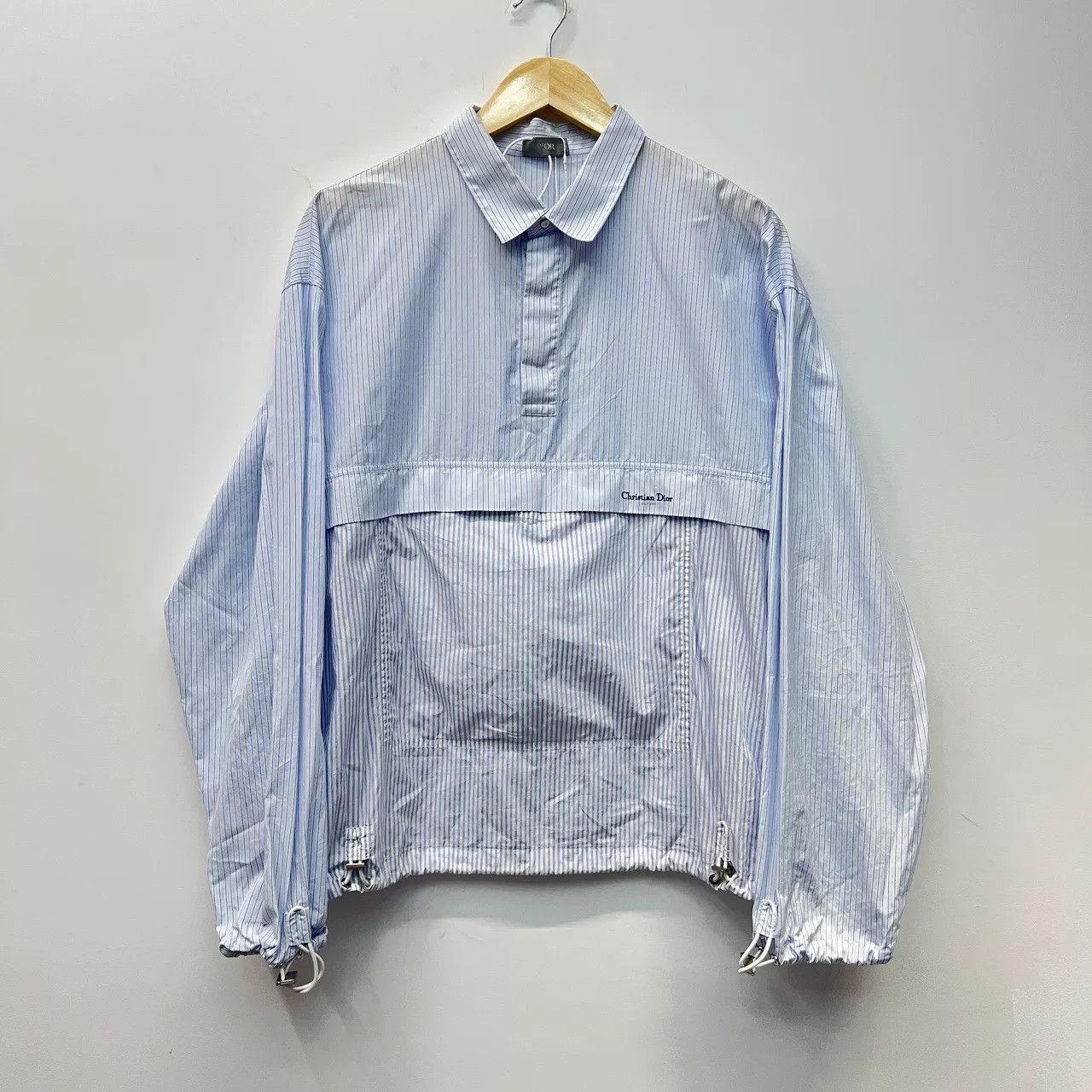 Dior dior striped half-zip outerwear jacket Size US L / EU 52-54 / 3 - 1 Thumbnail