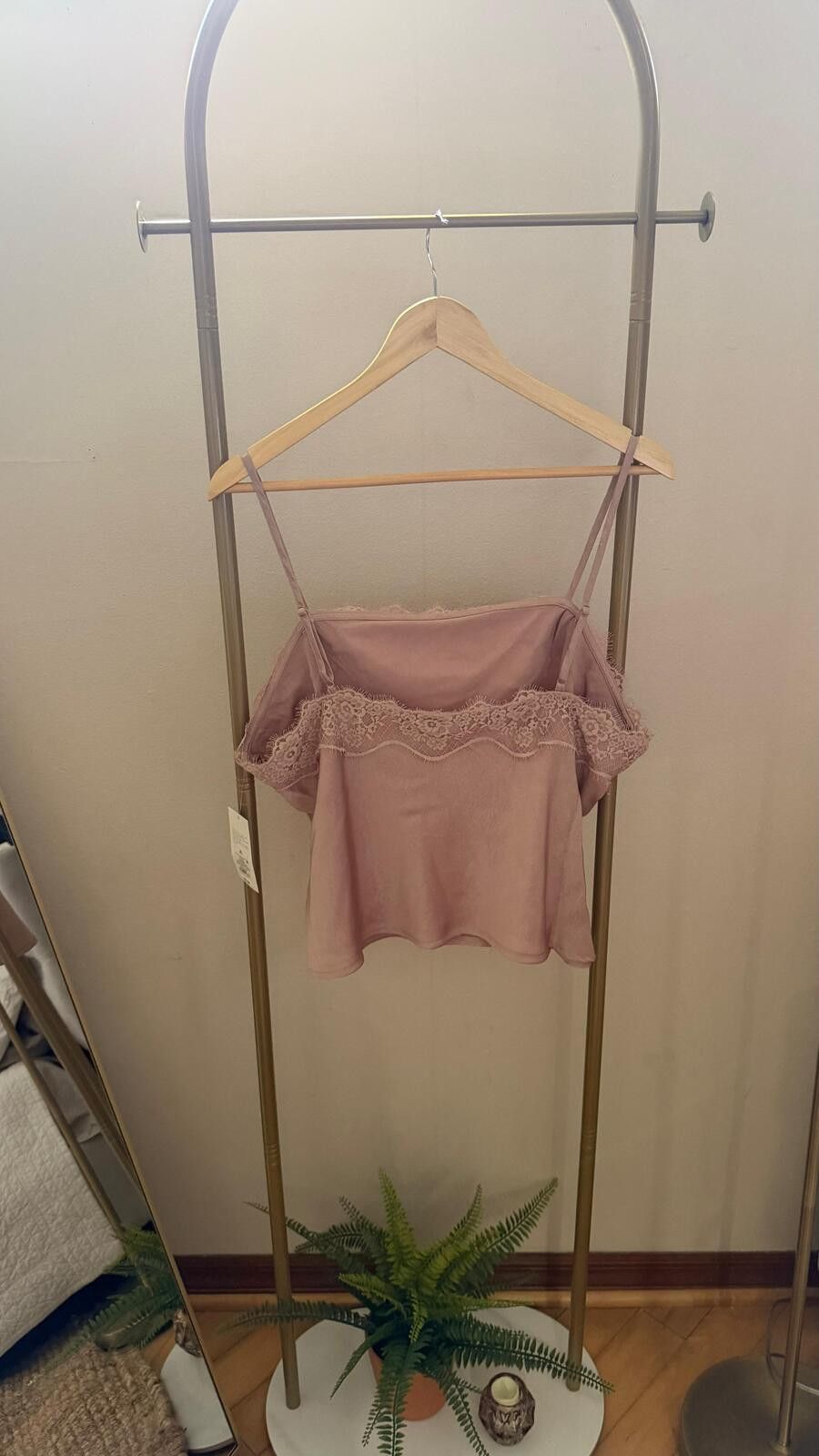 Other NWT XL Pink Wild Fable Womens Lace Trim Satin Crop Size XL / US 12-14 / IT 48-50 - 2 Thumbnail