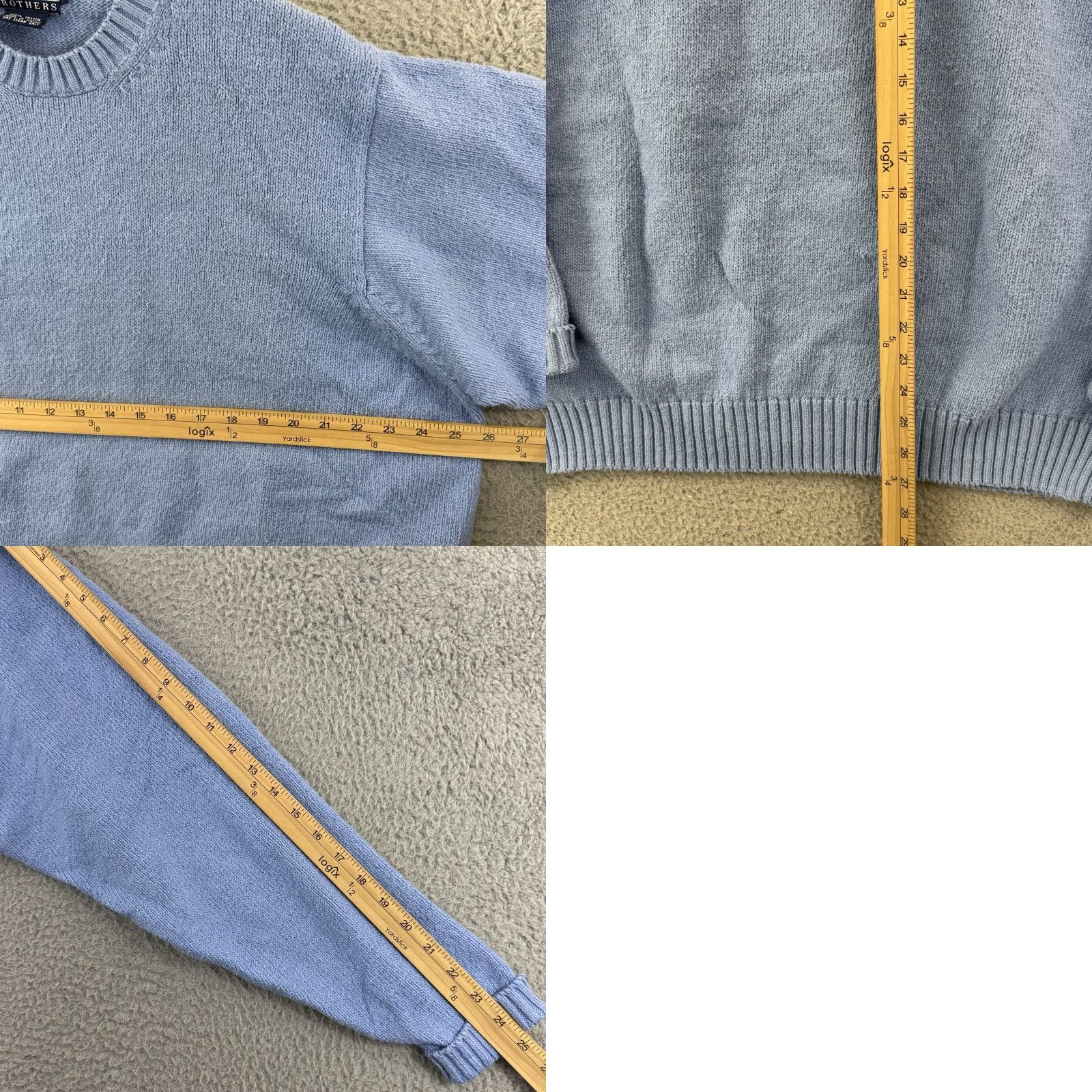 Brooks Brothers VINTAGE Brooks Brothers Sweater Mens XL Blue Crewneck Pullover Knit Size US XL / EU 56 / 4 - 9 Thumbnail