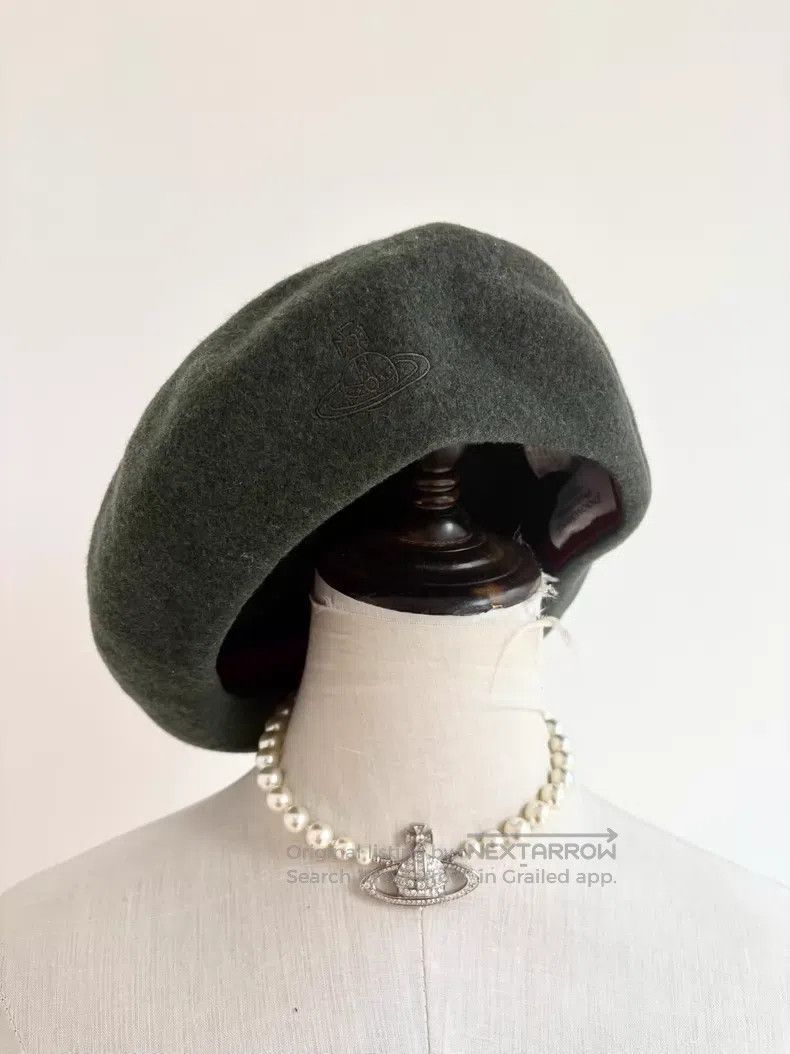 Vivienne Westwood Vivienne Westwood Vintage Dark Green Beret Size ONE SIZE - 1 Thumbnail