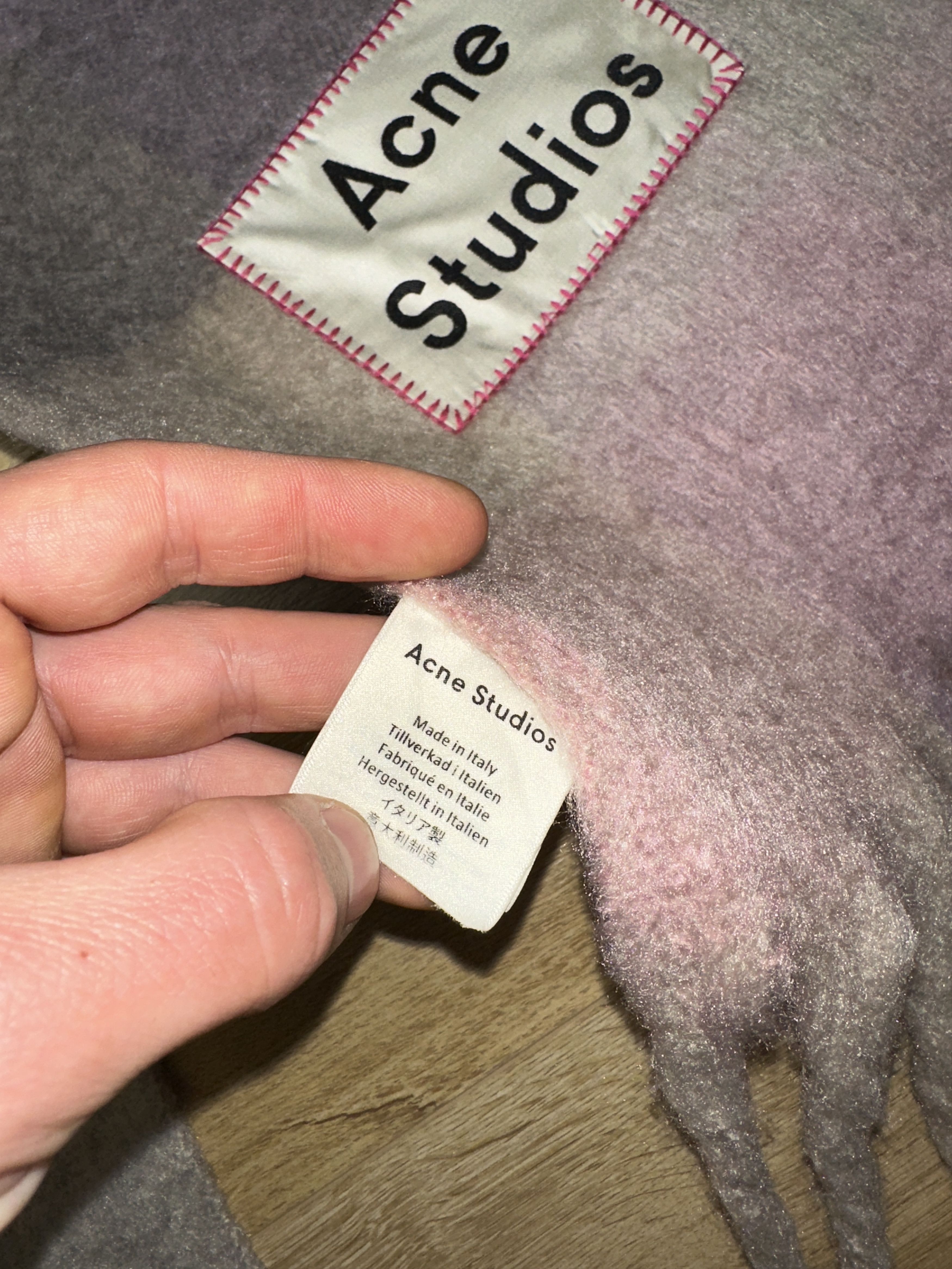 Acne Studios Acne Studios Checked Mohair Wool Scarf Unisex 250Cm Size ONE SIZE - 9 Thumbnail