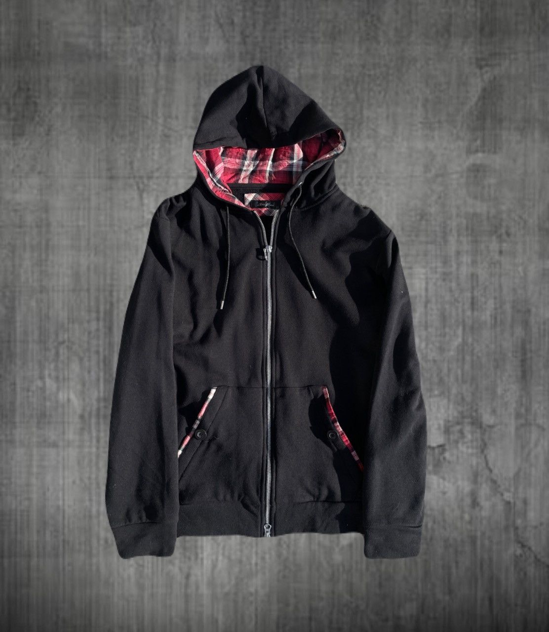 If Six Was Nine 2000s Japanese archive Plaid Design Double Zip-up ...