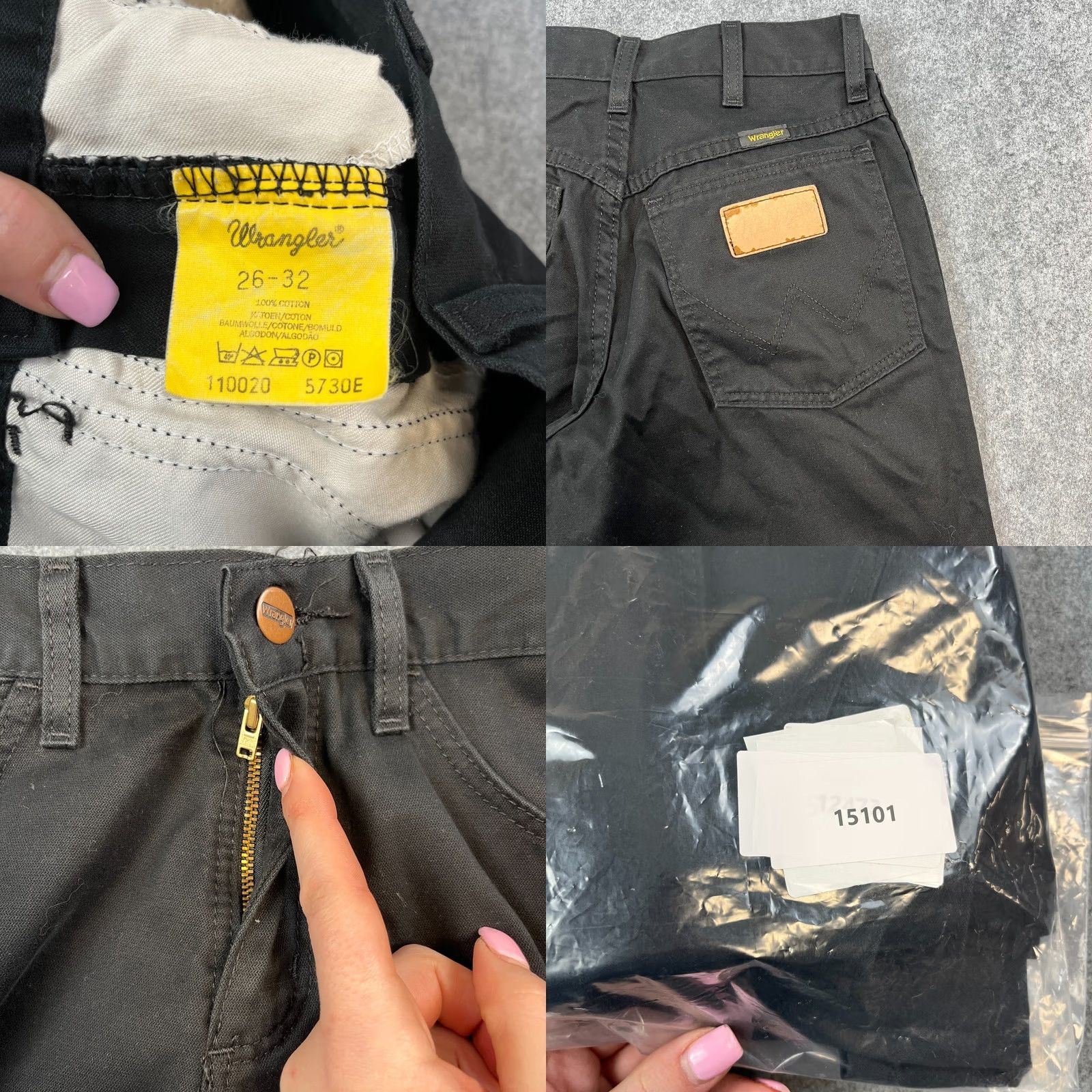 Wrangler Wrangler Jeans Women Flare Bootcut Bellbottom 24 32 Dark Black Vintage Denim 5-Pocket Regular Size 4 Womens 32 In Inside Leg UK 4 Dark Black Vintage Size 27" / US 4 / IT 40 - 8 Thumbnail