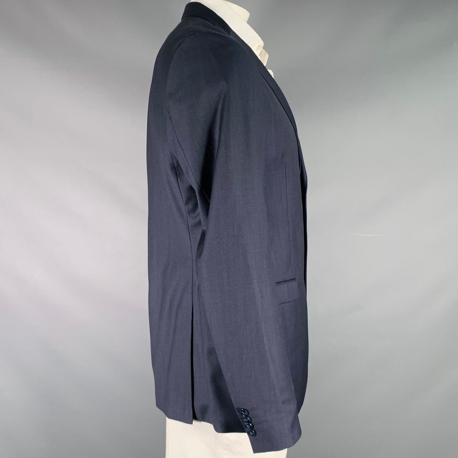 Tiger of Sweden TIGER of SWEDEN Size 46 Navy Wool Notch Lapel Sport Coat Size 46R - 2 Thumbnail