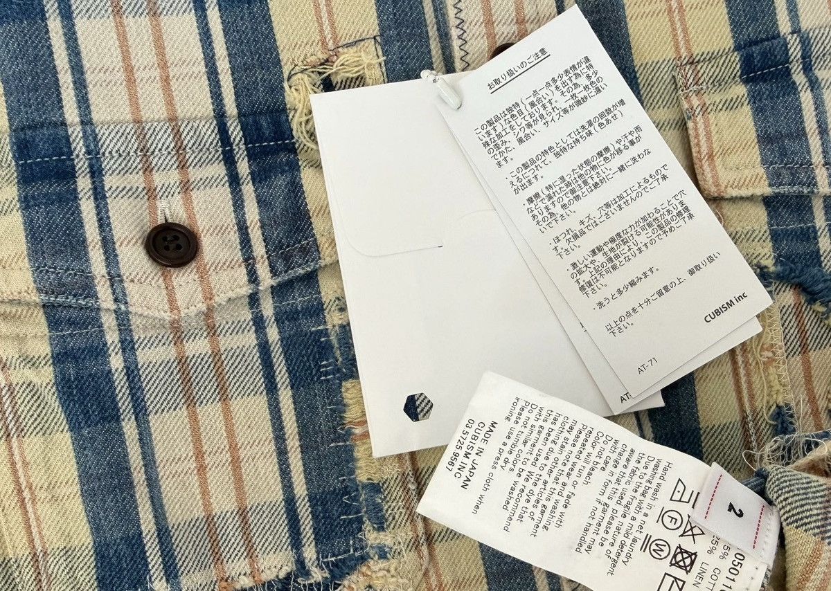 Visvim VISVIM 22SS PIONEER CHECK L/S CRASH Plaid Destroyed Shirt Size US S / EU 44-46 / 1 - 3 Thumbnail