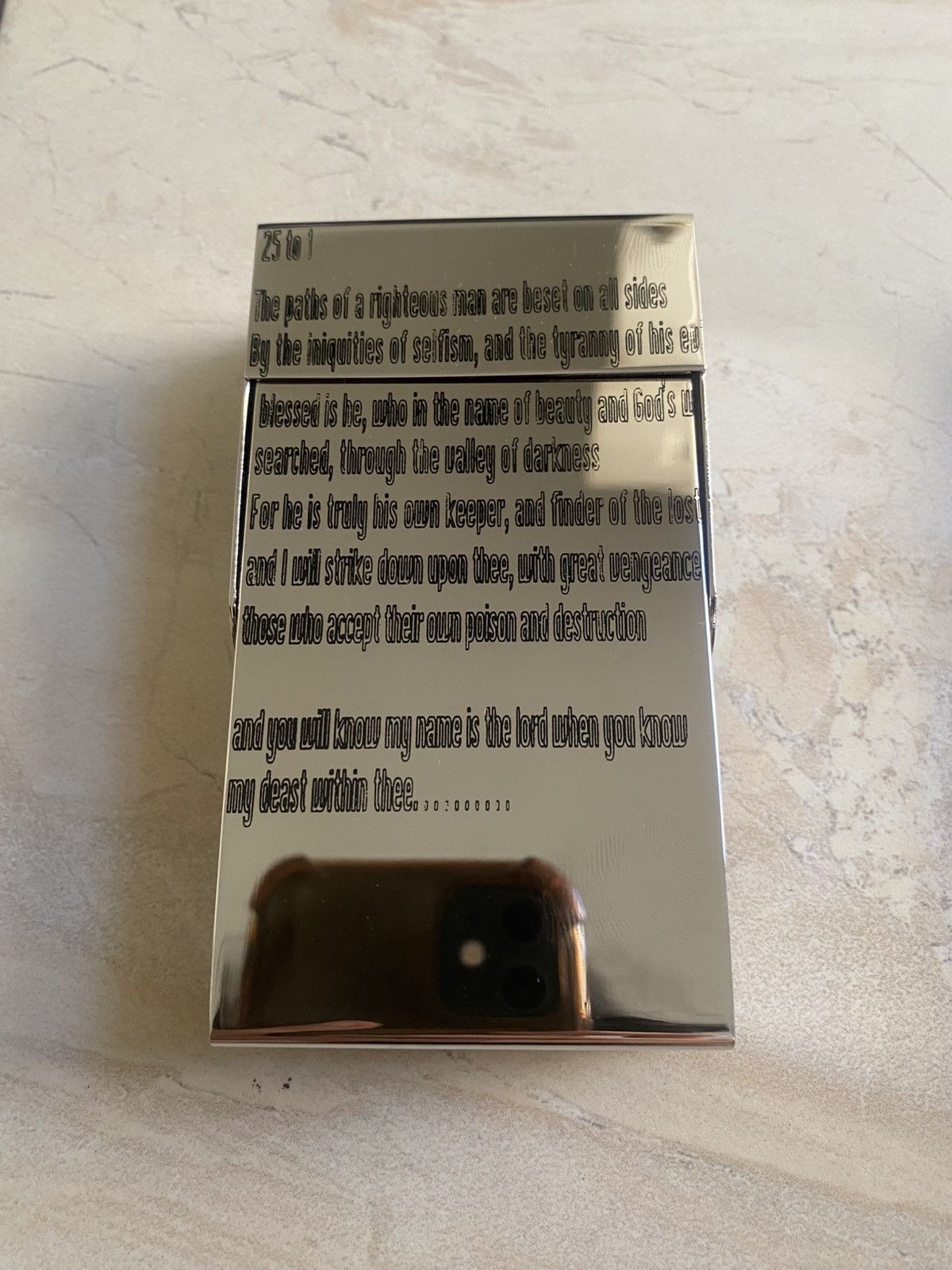 Beauty Beast Beauty:Beast SS99 Cigarette Poem Case with LEGO Lighter Case Size ONE SIZE - 1 Thumbnail