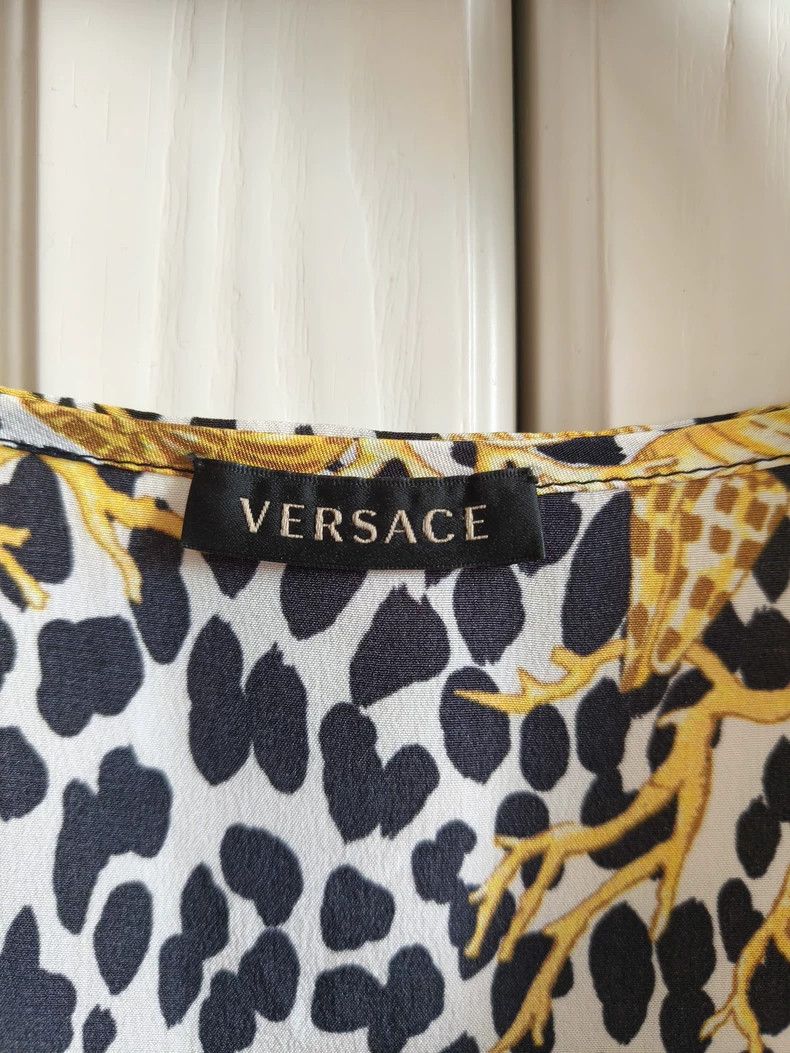 Versace Versace Leopard print silk dress Size M / US 6-8 / IT 42-44 - 3 Thumbnail