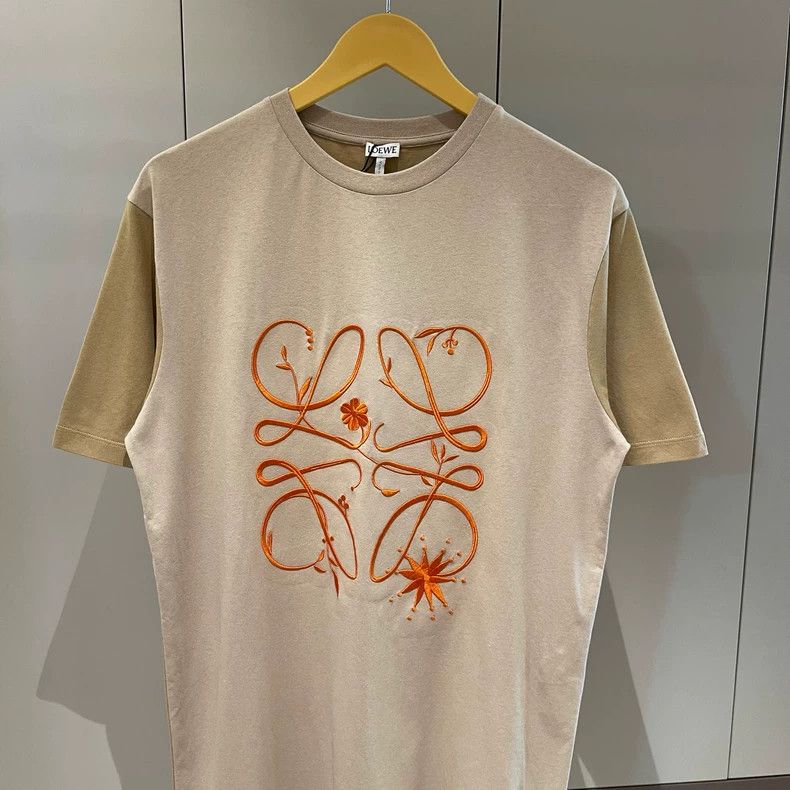 Loewe LOEWE Brown and green patchwork embroidered flower Logo sh Size XS / US 0-2 / IT 36-38 - 3 Thumbnail