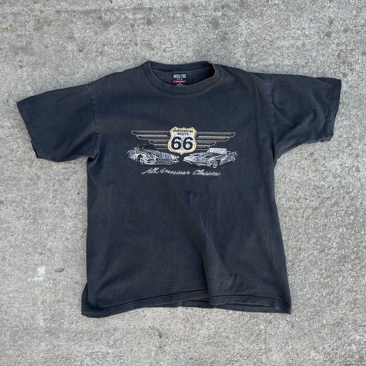 Route 66 Vintage Band Tee Historical Route 66 T-shirts USA 90s Y2K Size US M / EU 48-50 / 2 - 2 Thumbnail