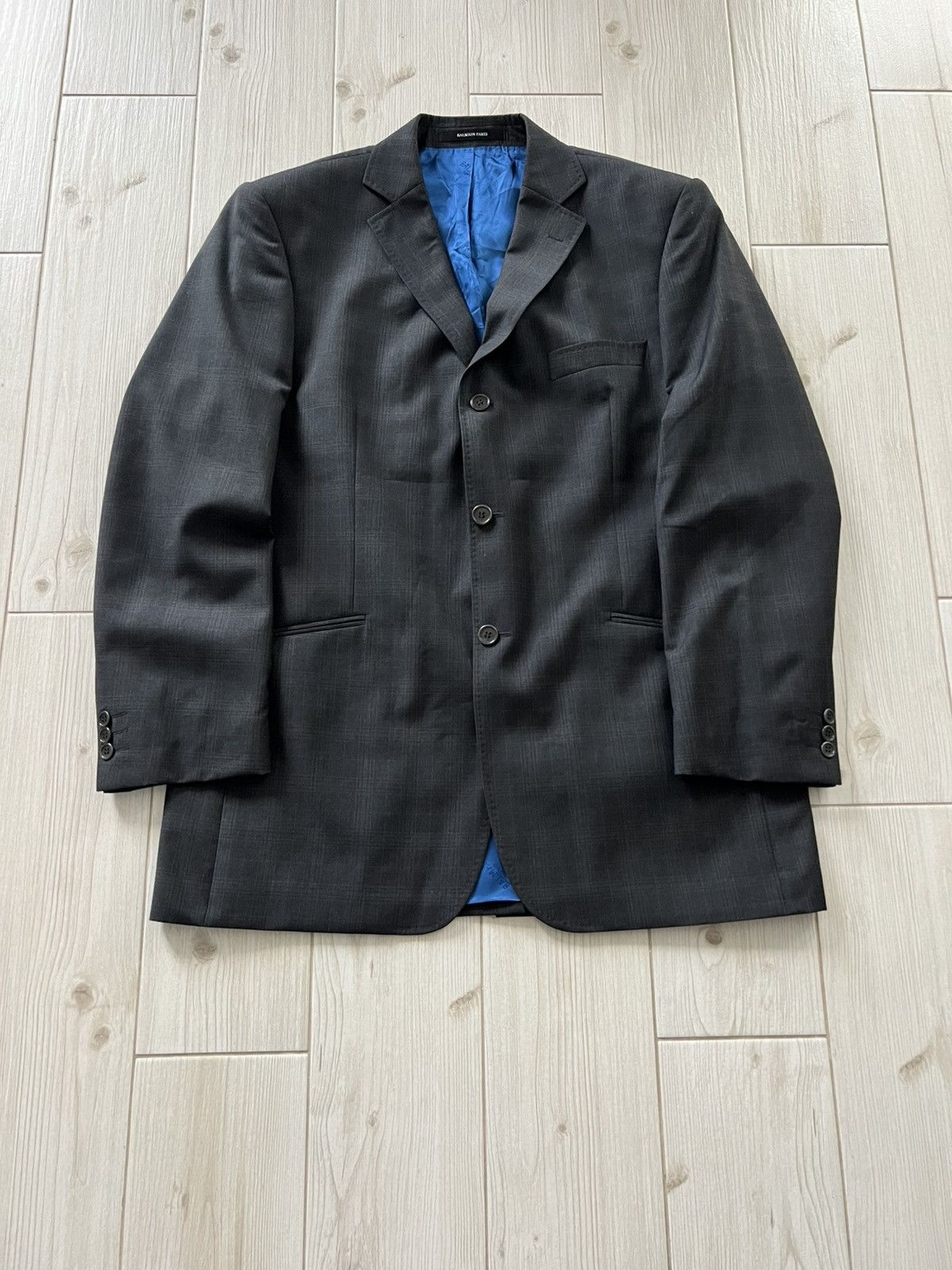 Balmain Vintage Balmain Wool Blazer Jacket Large Mens Laxury Size 52R - 3 Thumbnail