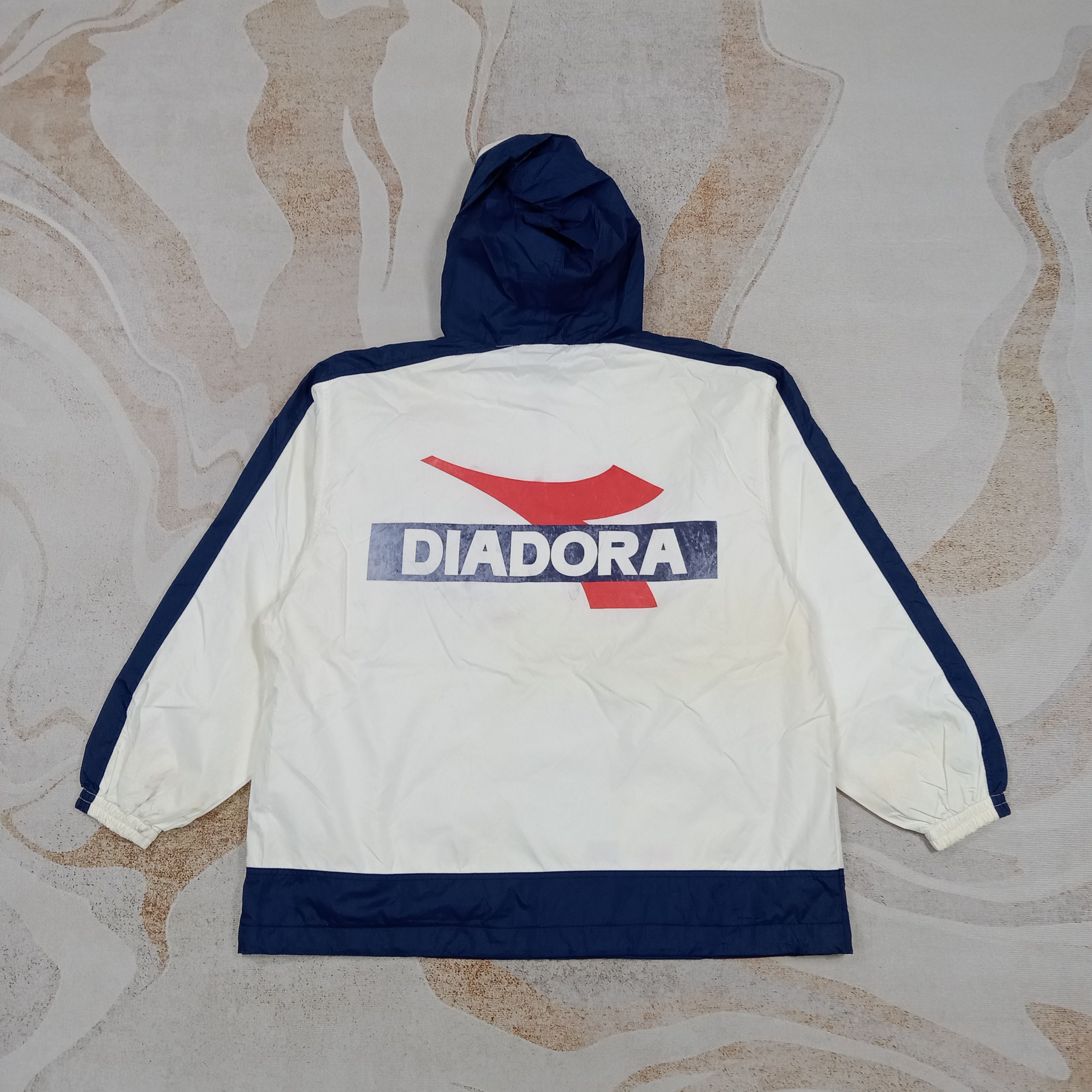 Diadora 90's Daidora Windbreaker Jacket C287N27 Size US L / EU 52-54 / 3 - 1 Thumbnail
