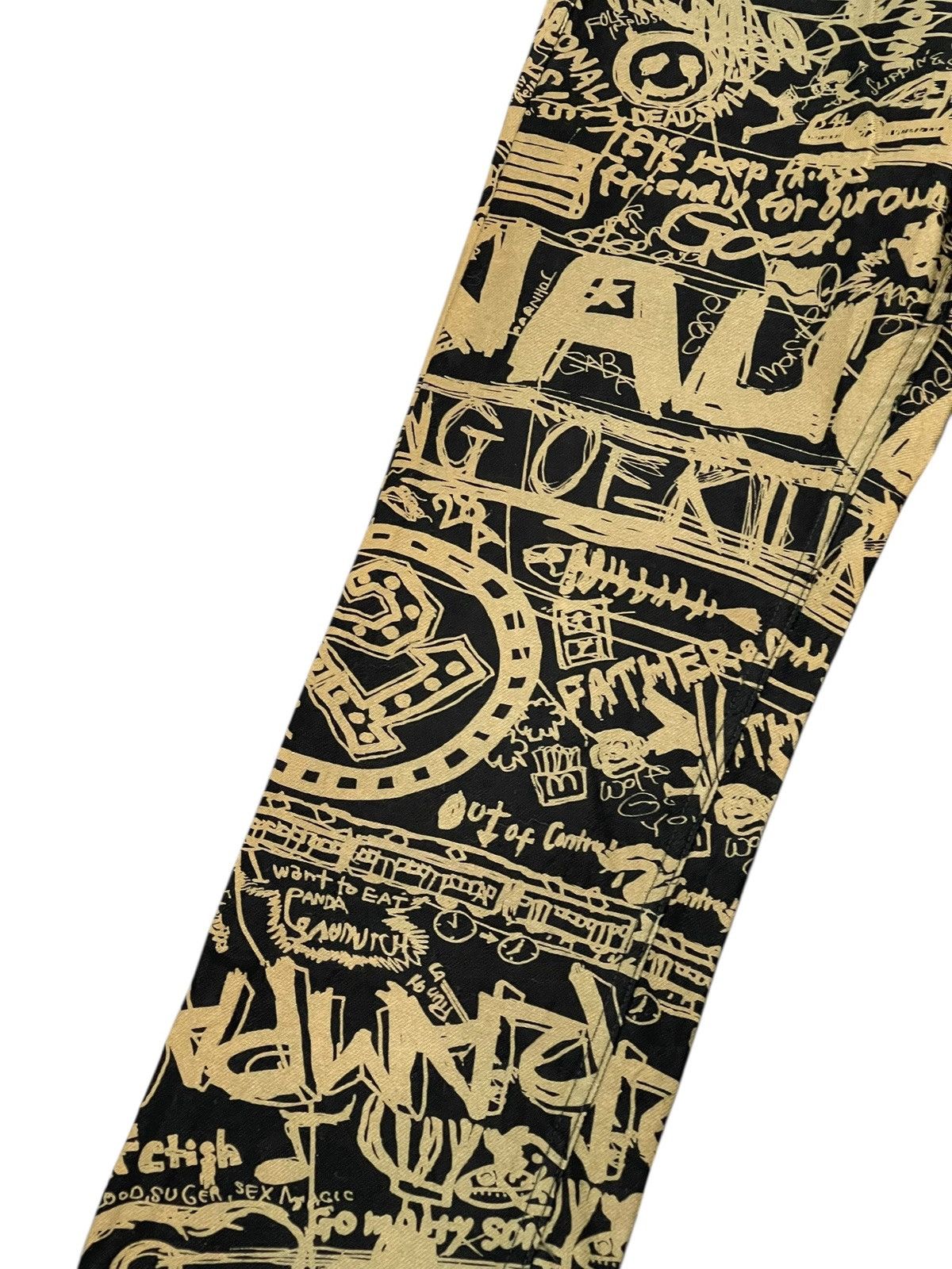 Japanese Brand Slim Jeans World Wide Love Japan Pop Art 4🟦0 Size US 29 - 5 Thumbnail