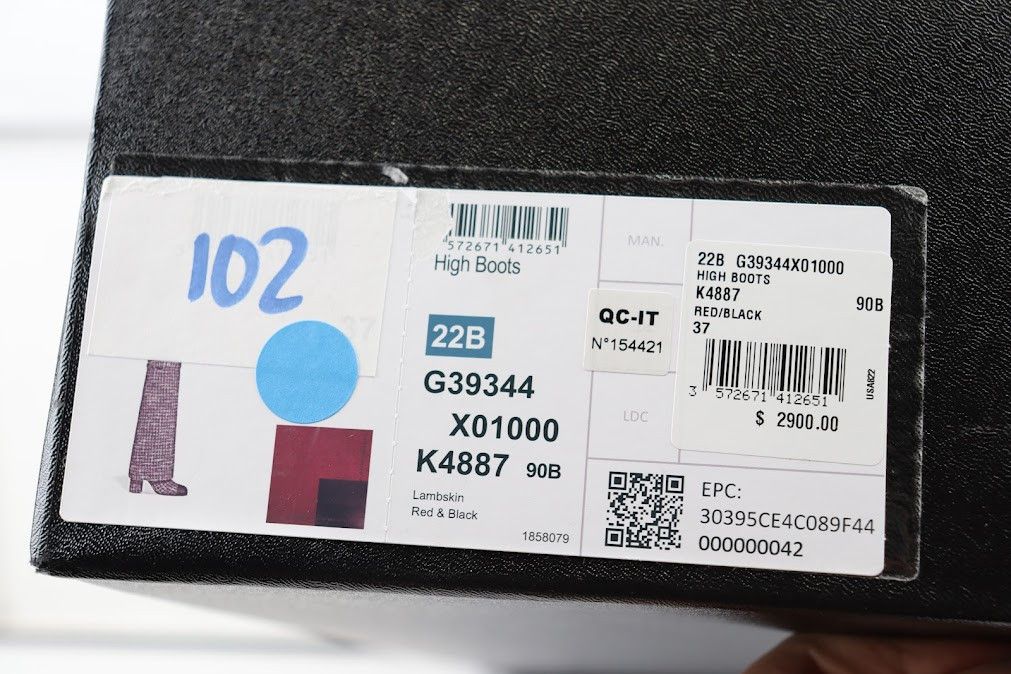 Chanel o1rshd High Top Quilted Leather Strap Boots in Burgundy Size US 7 / IT 37 - 8 Thumbnail