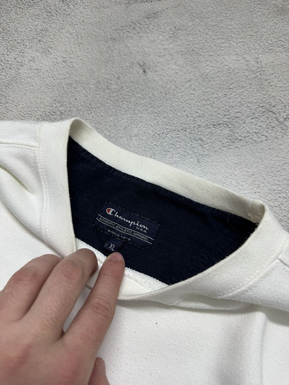 Champion Vintage Y2k Champion 🤍 Spell Out Big Logo Sweatshirt 90’s Size US XL / EU 56 / 4 - 8 Thumbnail
