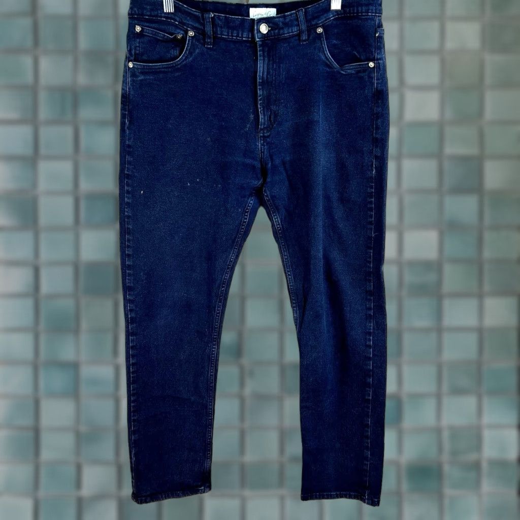 CO Cotton & Co Denim Jeans Mens Size 36 X 31 Blue Distressed Straight 90s Grunge USA 5-Pocket Regular Mens Size US 36 / EU 52 - 1 Thumbnail