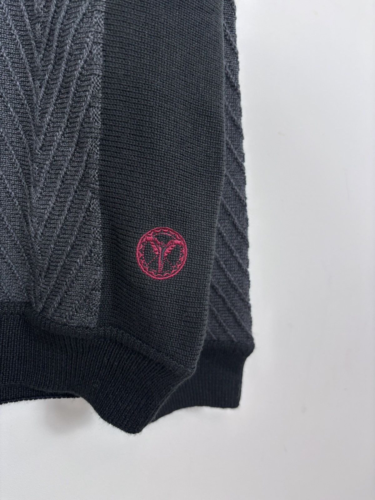 Carlo Colucci Carlo Colucci Vintage Men’s Wool Knit V-Neck Sweater Size US L / EU 52-54 / 3 - 5 Thumbnail