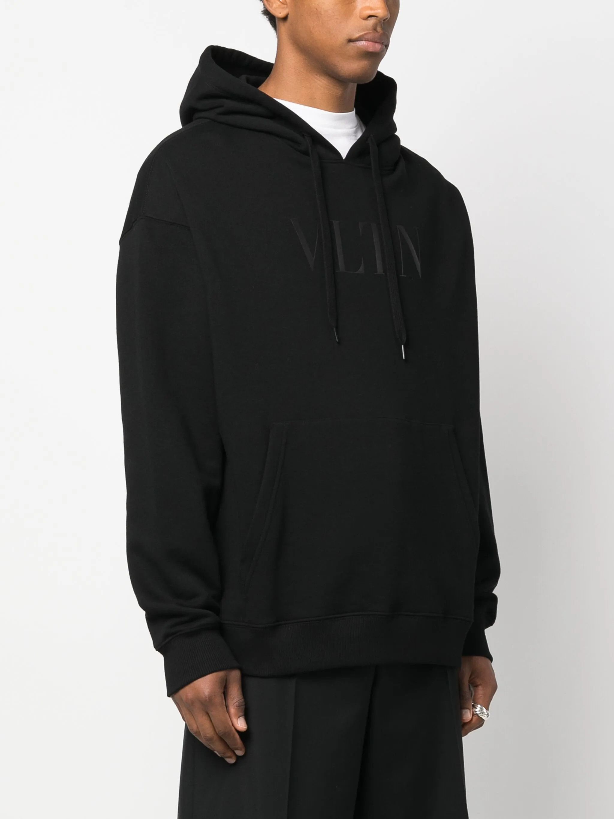 Valentino o1y0525 Logo Hoodie in Black Size US L / EU 52-54 / 3 - 2 Thumbnail
