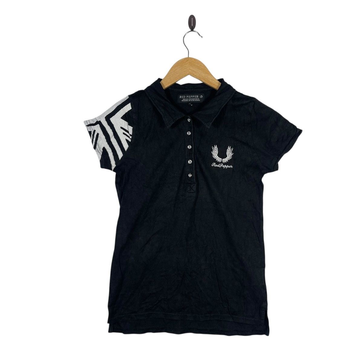 Vintage Vintage Red Pepper Groovy Insanity Polo Shirt |Wings Graphic Size US M / EU 48-50 / 2 - 2 Thumbnail